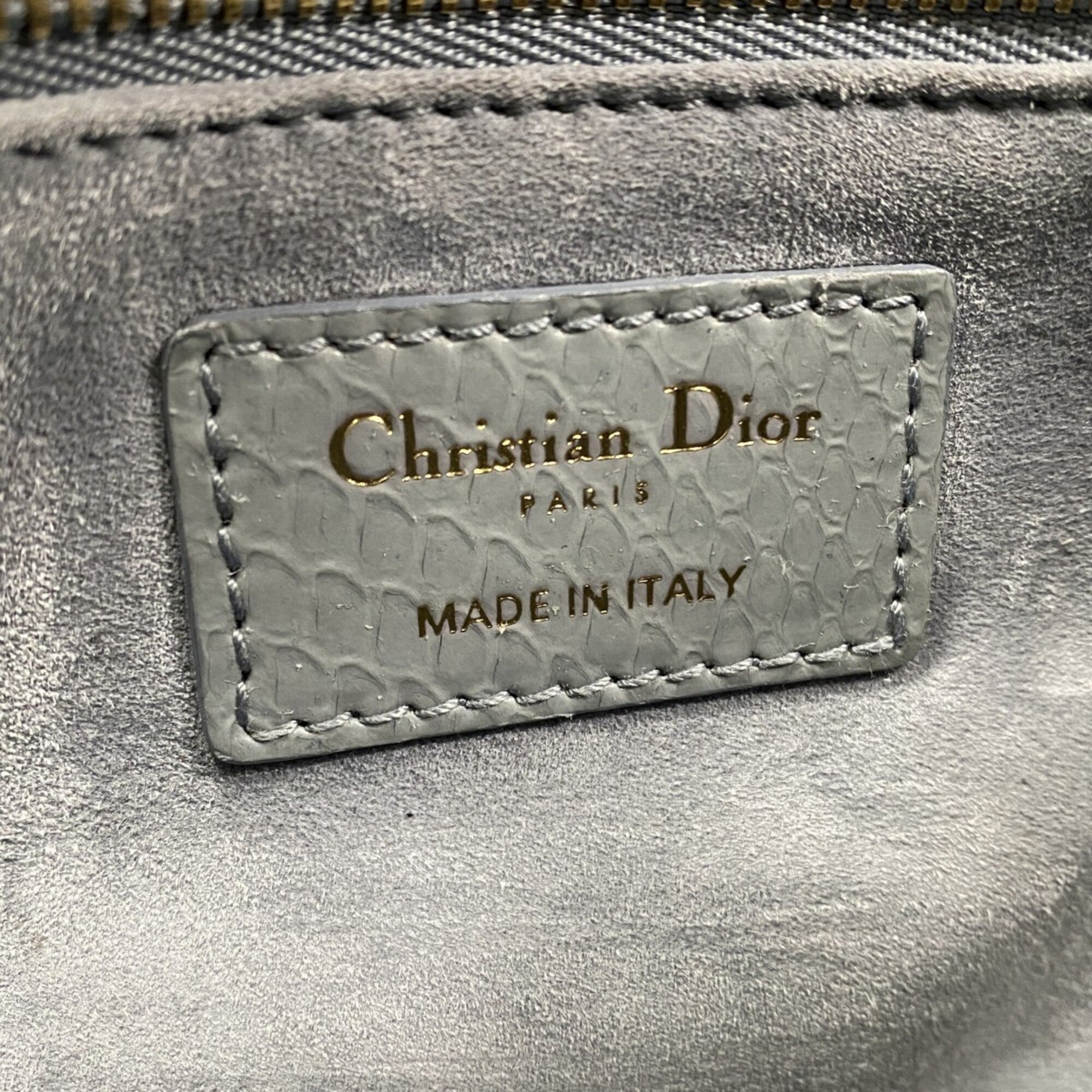 Christian Dior Blue Leather Handbag (Pre-Owned)
