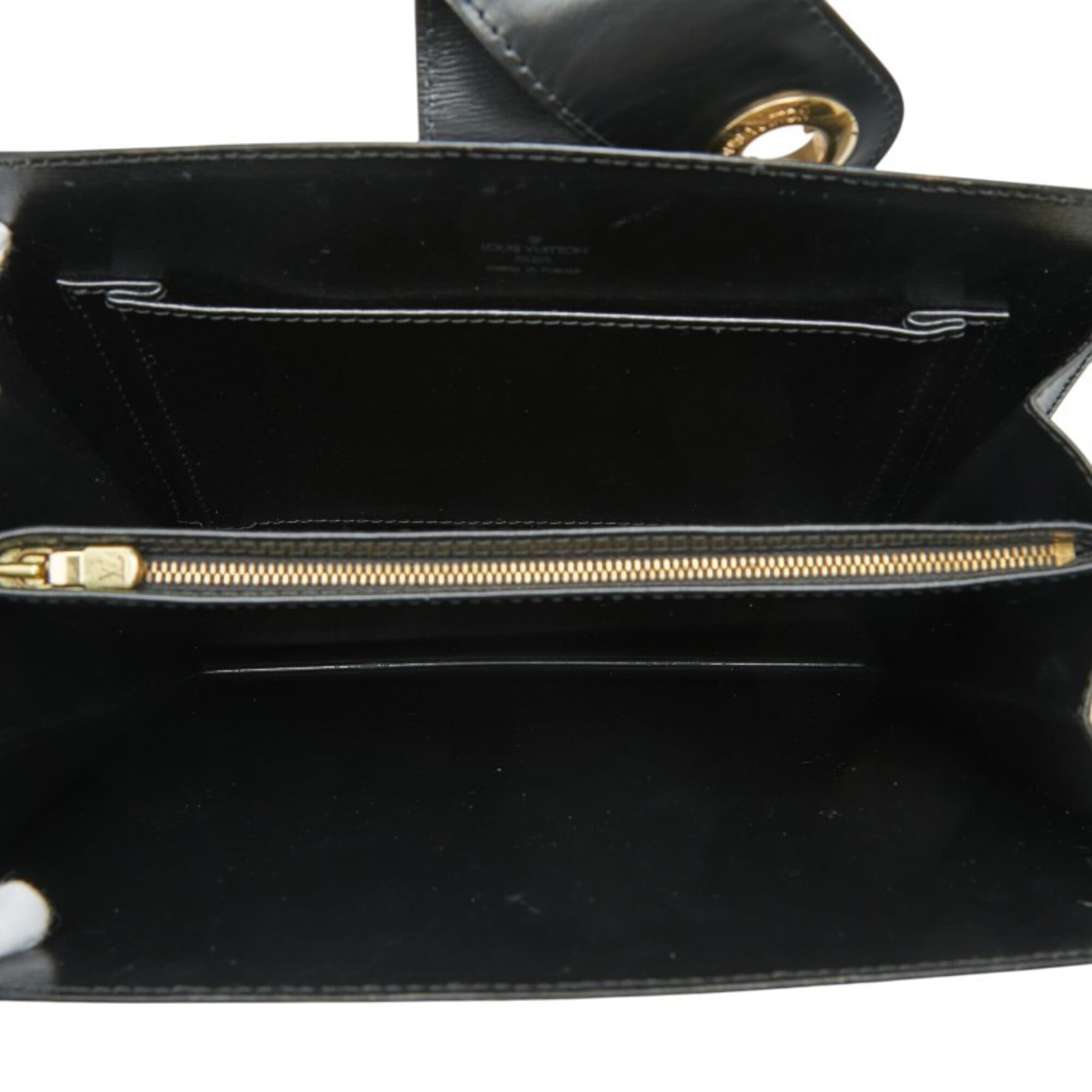 Louis Vuitton Black Noir Leather Shoulder Bag (Pre-Owned)