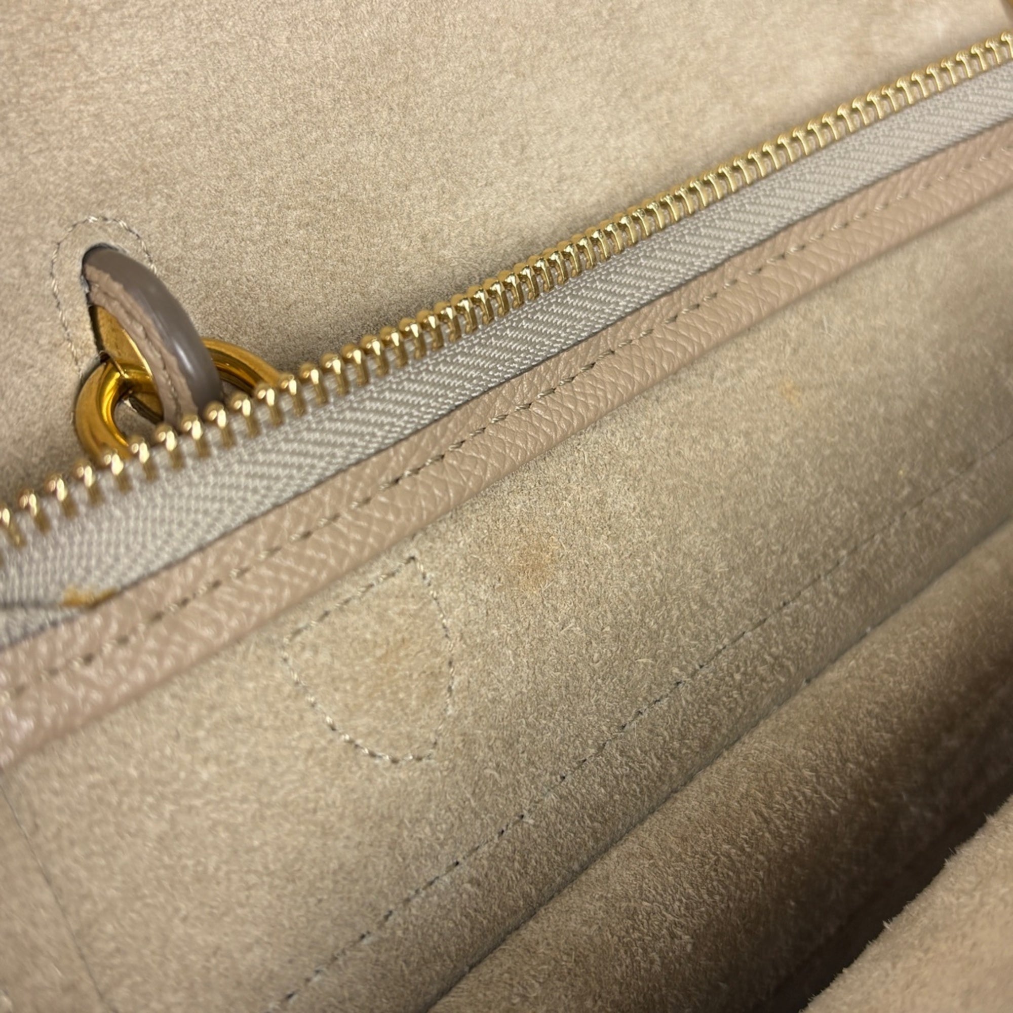 Celine Beige Leather Handbag (Pre-Owned)