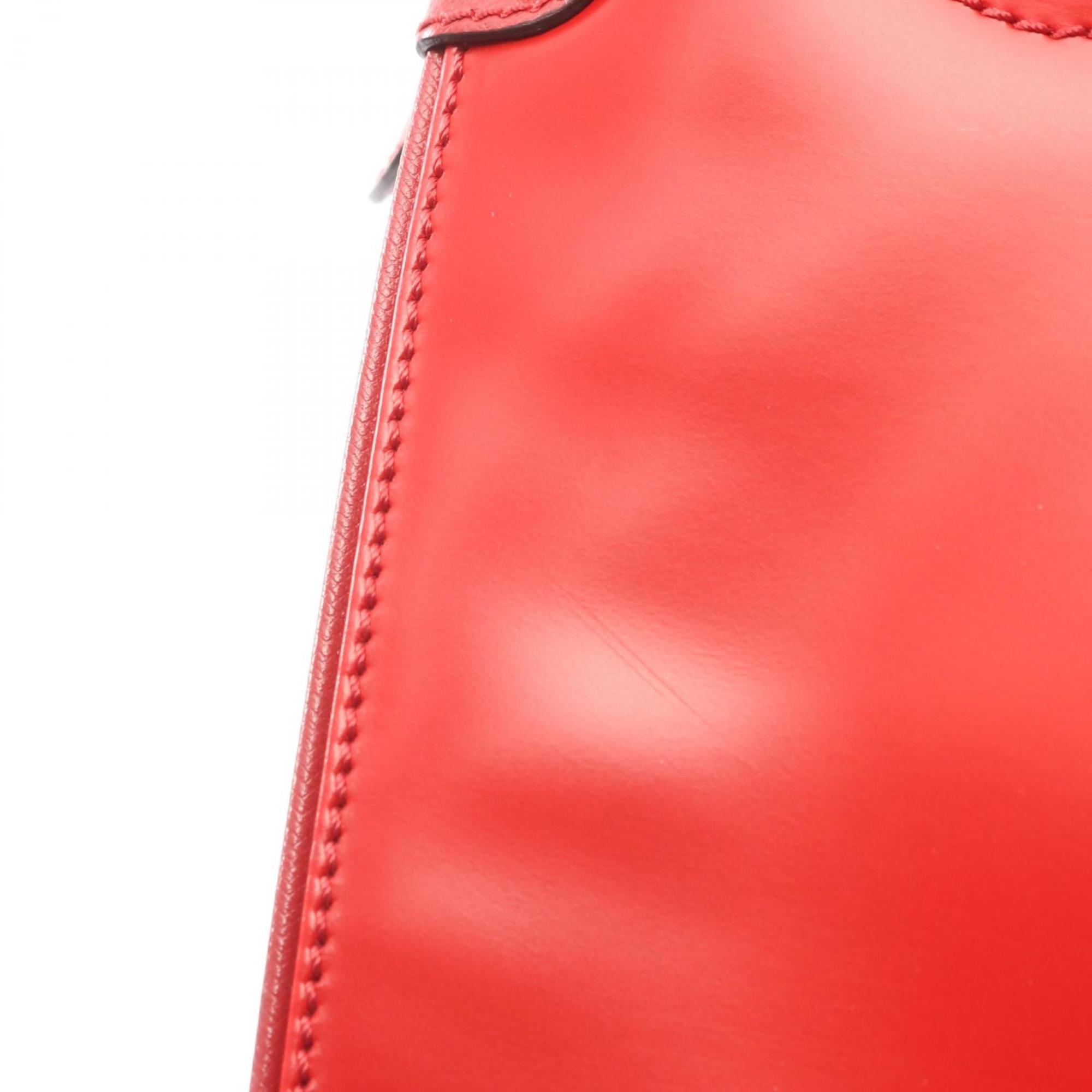 Salvatore Ferragamo Red Color Leather Handbag (Pre-Owned)