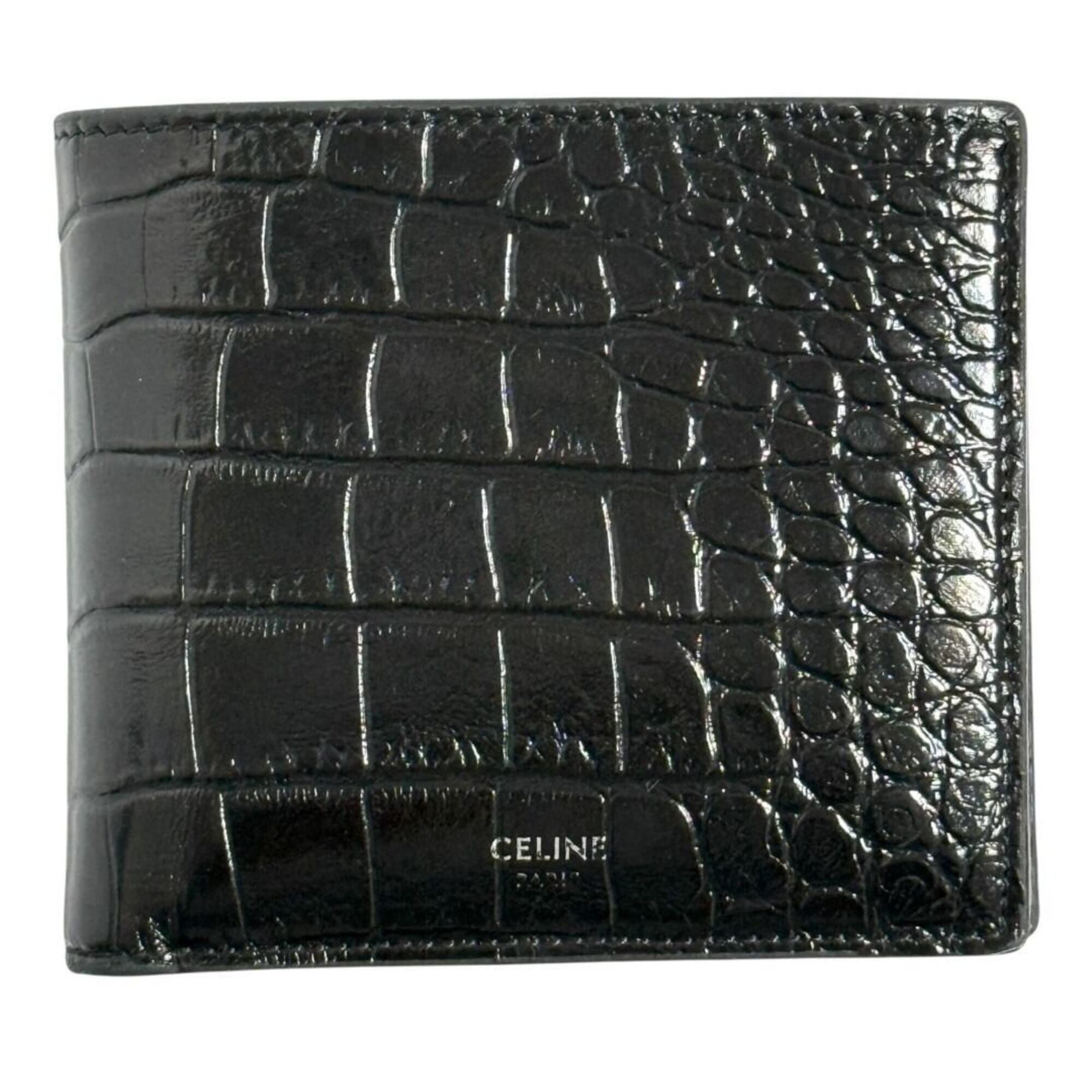 Celine Black Leather Wallet (Bi-Fold) (Pre-Owned)