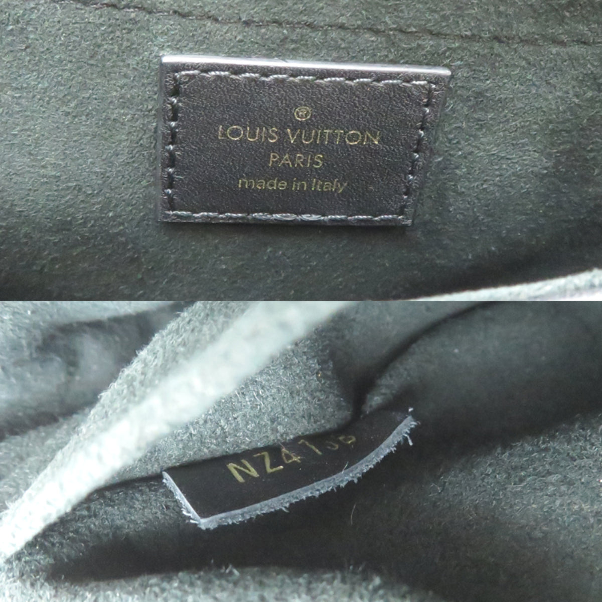 Louis Vuitton Black Leather Handbag (Pre-Owned)