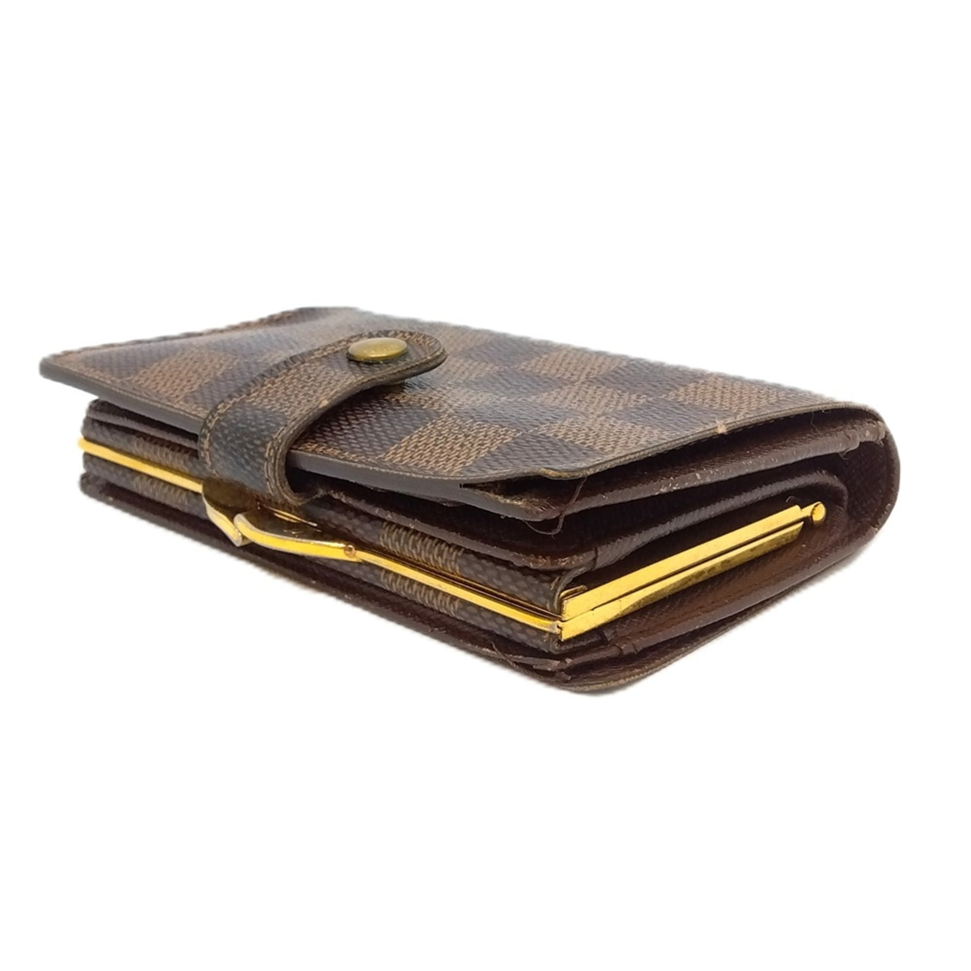 Louis Vuitton Brown Ebene Damier Canvas Wallet (Bi-Fold) (Pre-Owned)