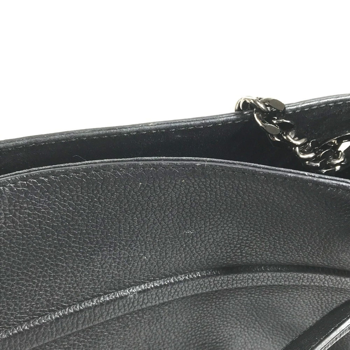 Bvlgari Black Leather Shoulder Bag Tote Bag (Pre-Owned)