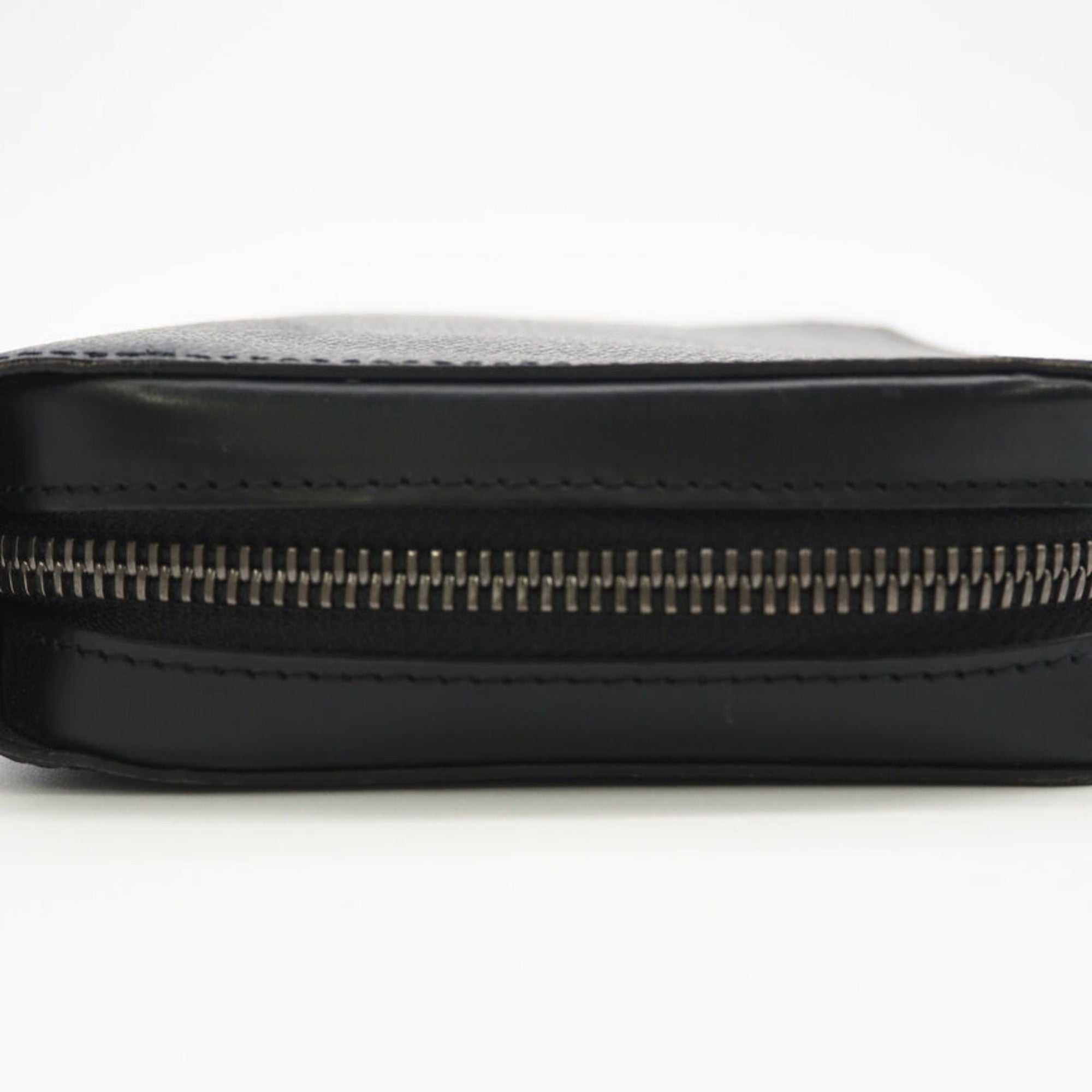 Louis Vuitton Black Gray Coated Canvas Coin Purse/Coin Case (Pre-Owned)