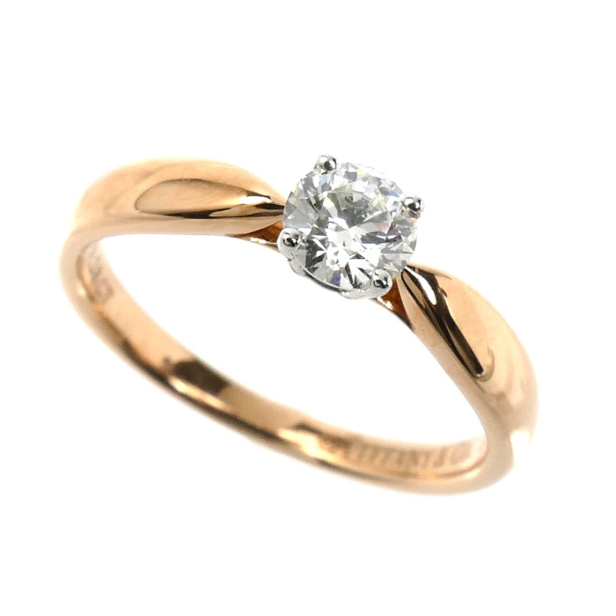 Tiffany Pink Gold (18K) Platinum 950 Band Ring (Pre-Owned)