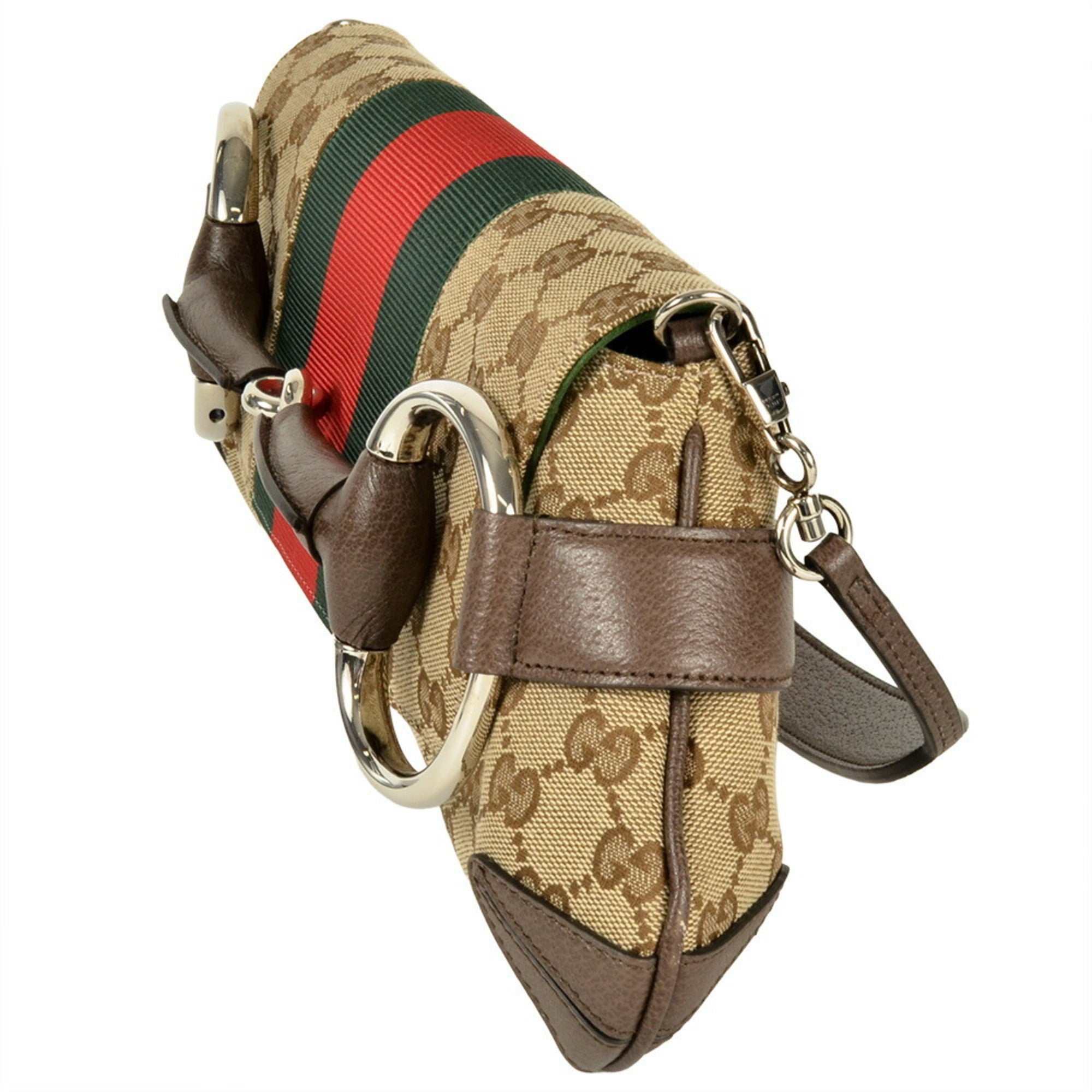 Gucci Beige Gg Canvas Handbag (Pre-Owned)