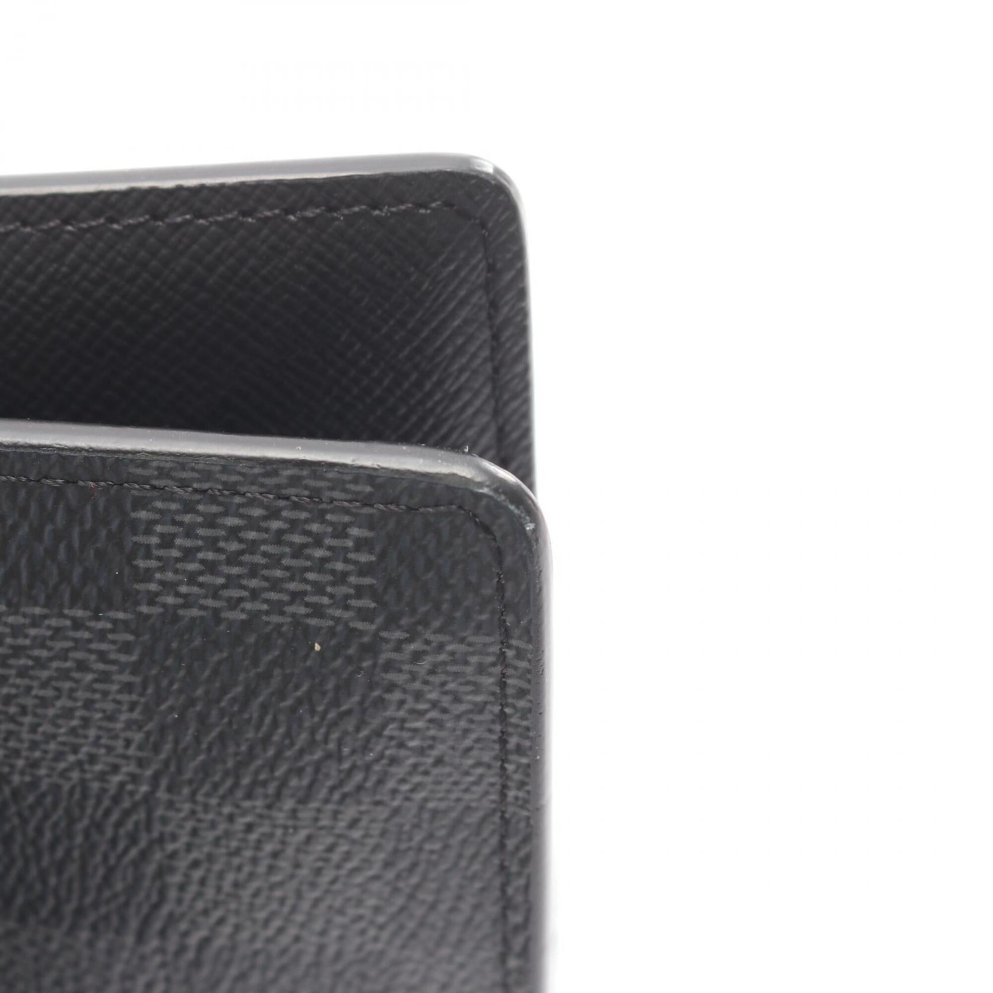 Louis Vuitton Black Damier Graphite Coated Canvas Long Wallet (Bi-Fold) (Pre-Owned)