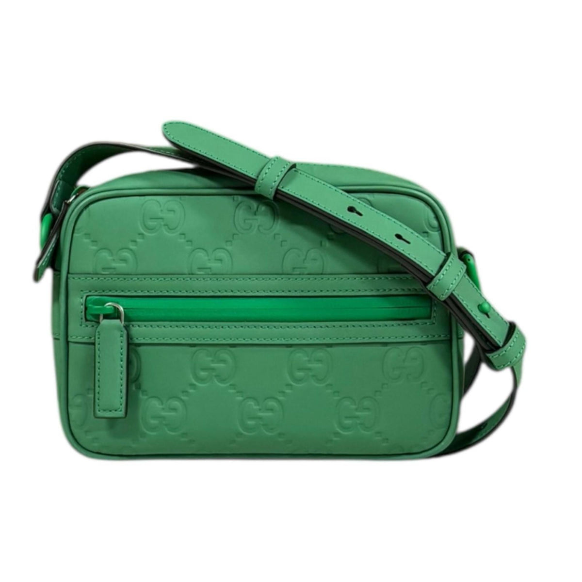 Gucci Green Rubber Shoulder Bag (Pre-Owned)