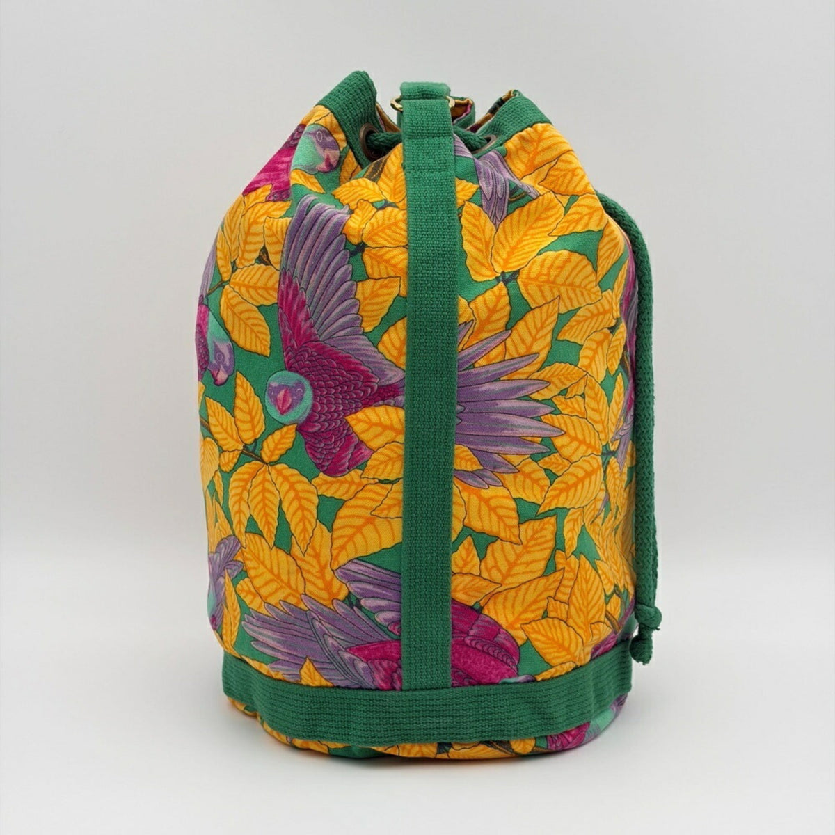 Hermes Green Pink Yellow Cotton Shoulder Bag (Pre-Owned)
