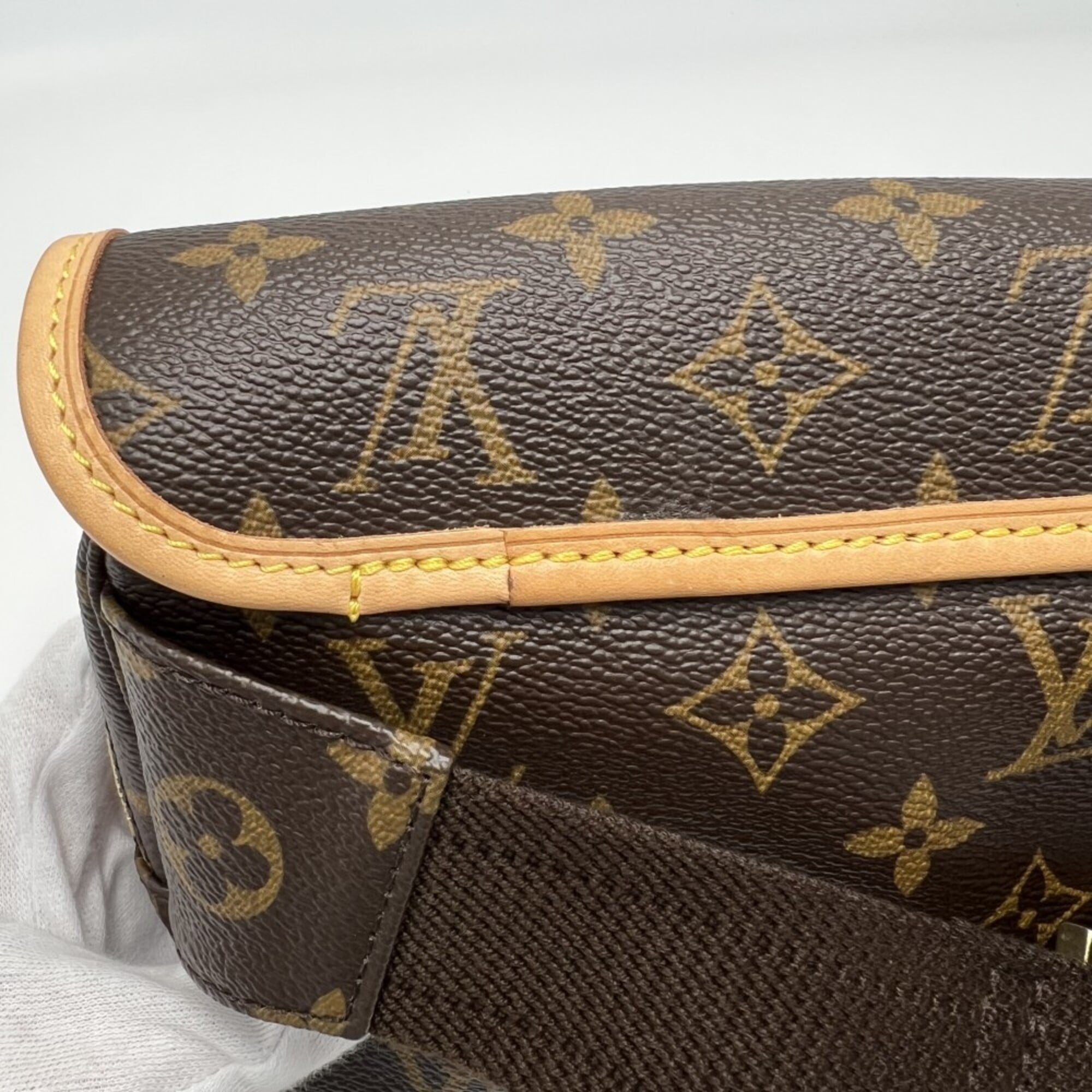 Louis Vuitton Brown Monogram Fanny Pack Pouch Sling Bag (Pre-Owned)
