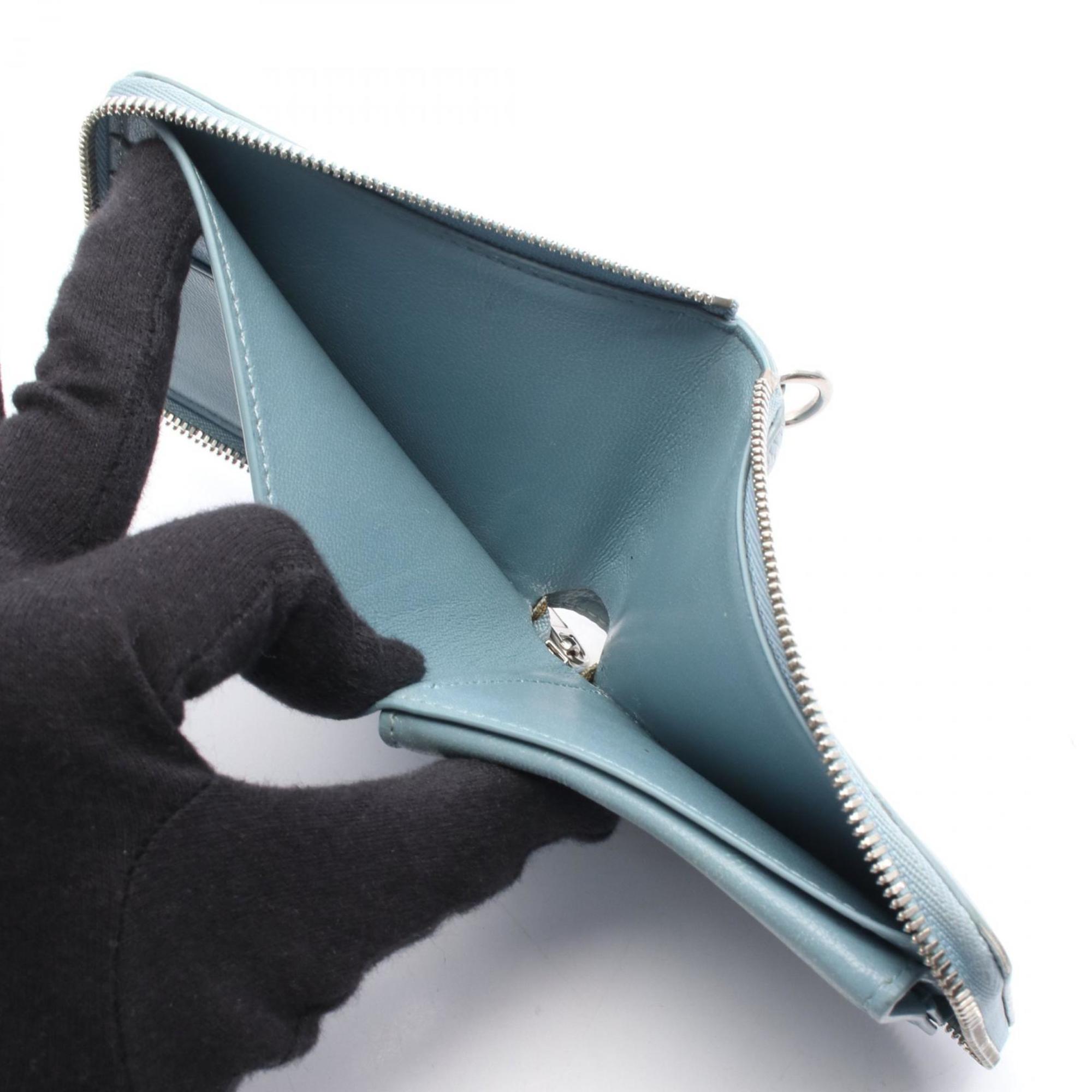 Balenciaga Blue Leather Wallet (Bi-Fold) (Pre-Owned)