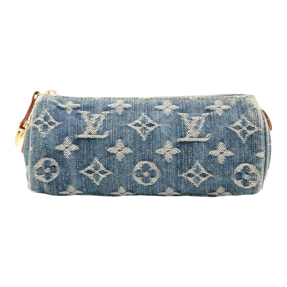 Louis Vuitton Blue Monogram Denim Handbag Pouch (Pre-Owned)