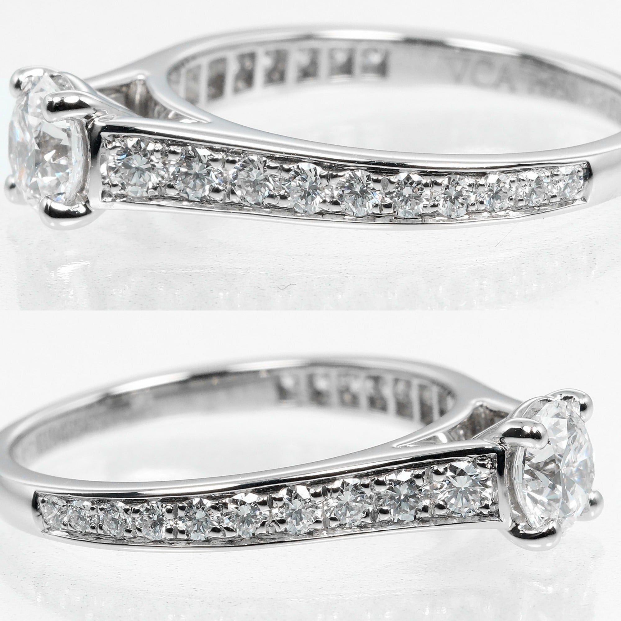 Van Cleef & Arpels Platinum 950 Band Ring (Pre-Owned)