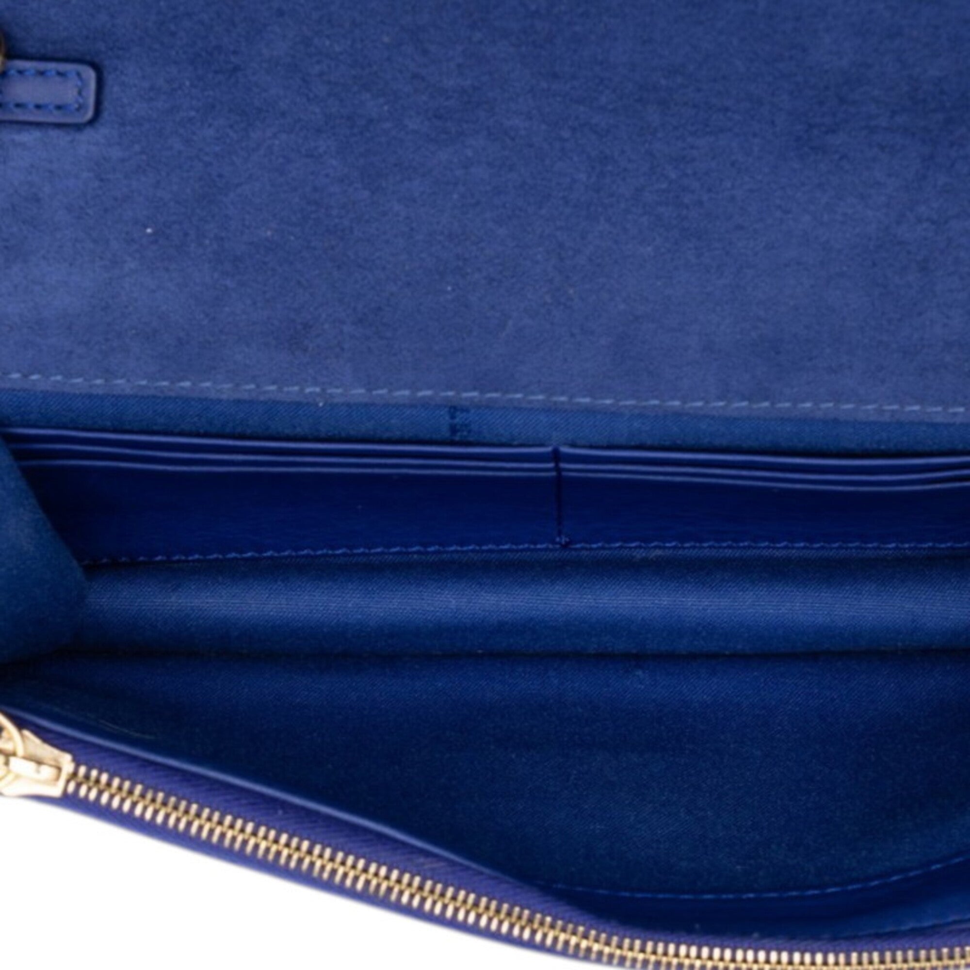 Fendi Blue Leather Shoulder Bag (Pre-Owned)