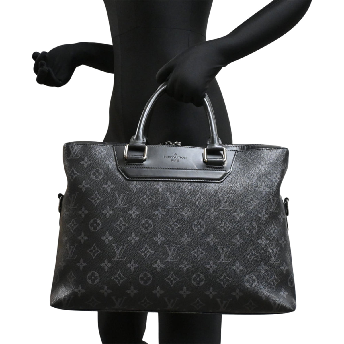 Louis Vuitton Black Monogram Eclipse Briefcase (Pre-Owned)