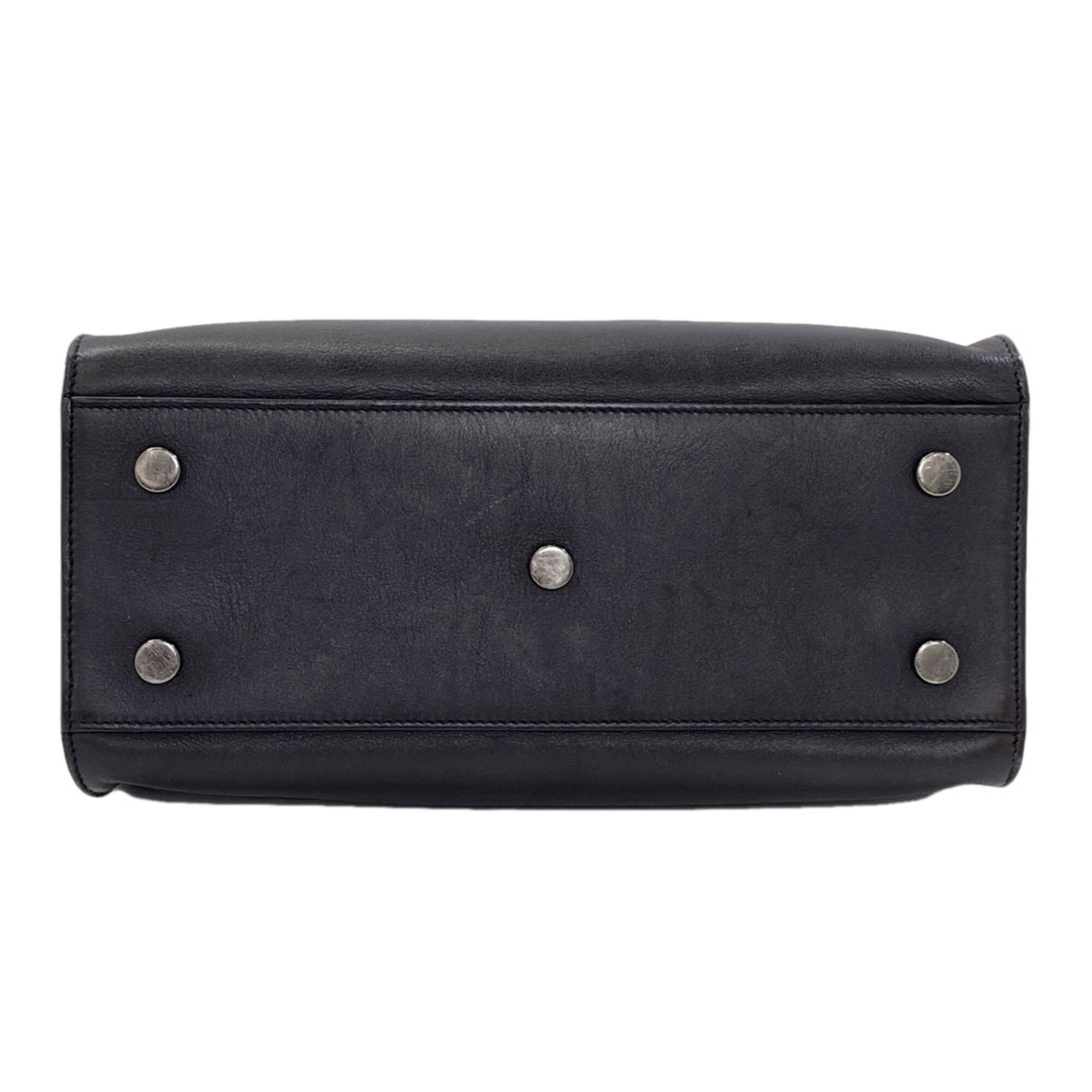 Saint Laurent Black Leather Handbag (Pre-Owned)