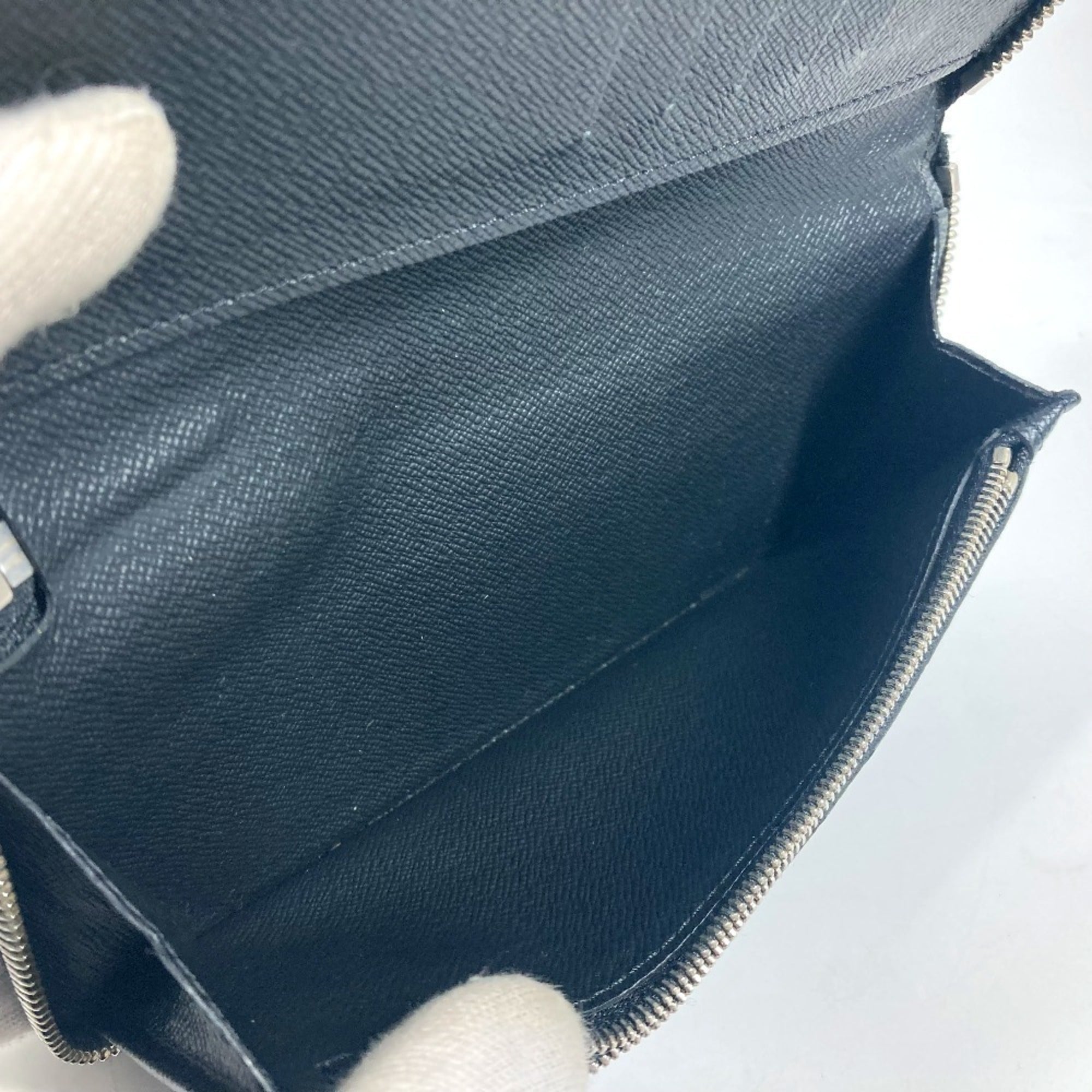 Louis Vuitton Black Damier Graphite Long Wallet (Bi-Fold) (Pre-Owned)