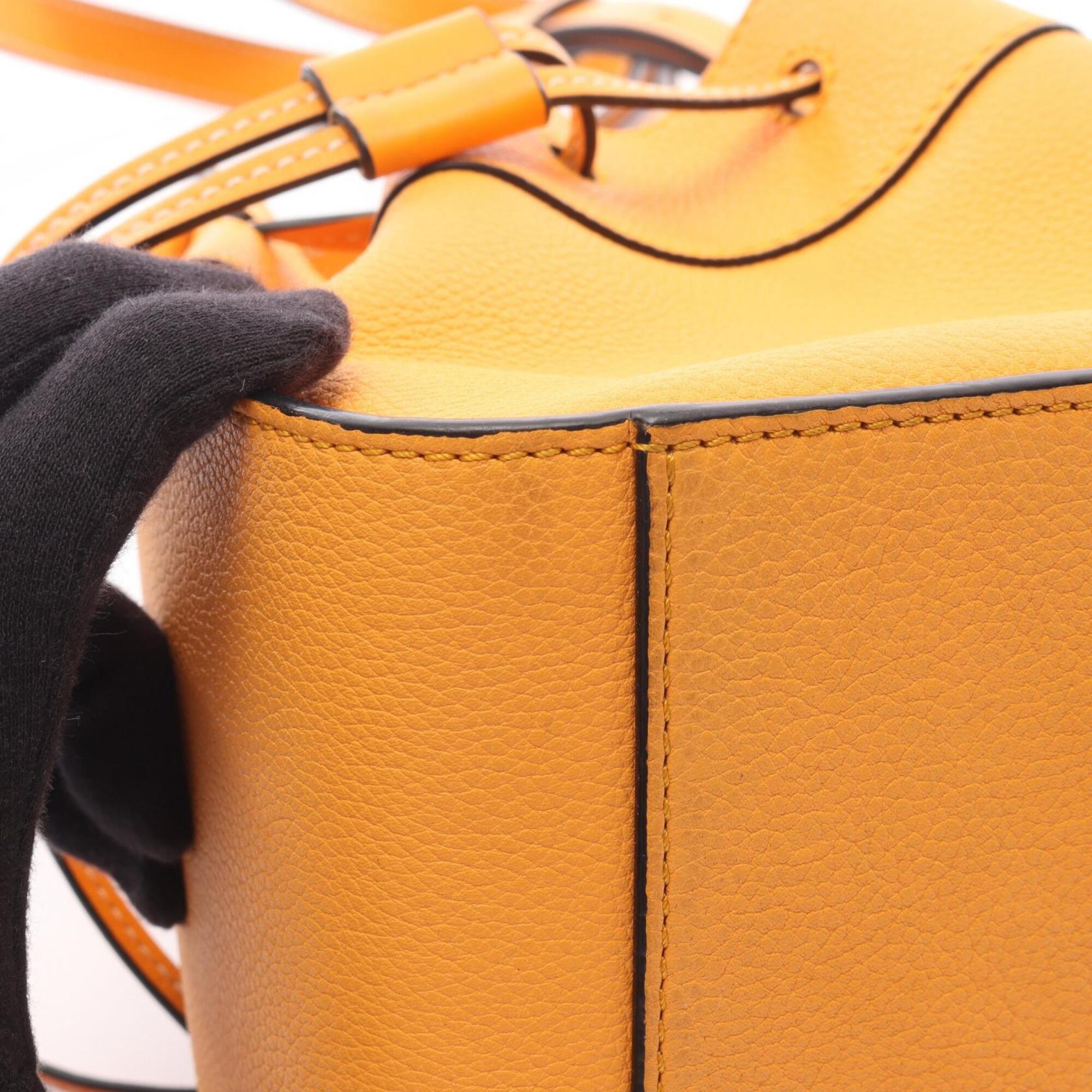 Loewe Orange Leather Handbag (Pre-Owned)