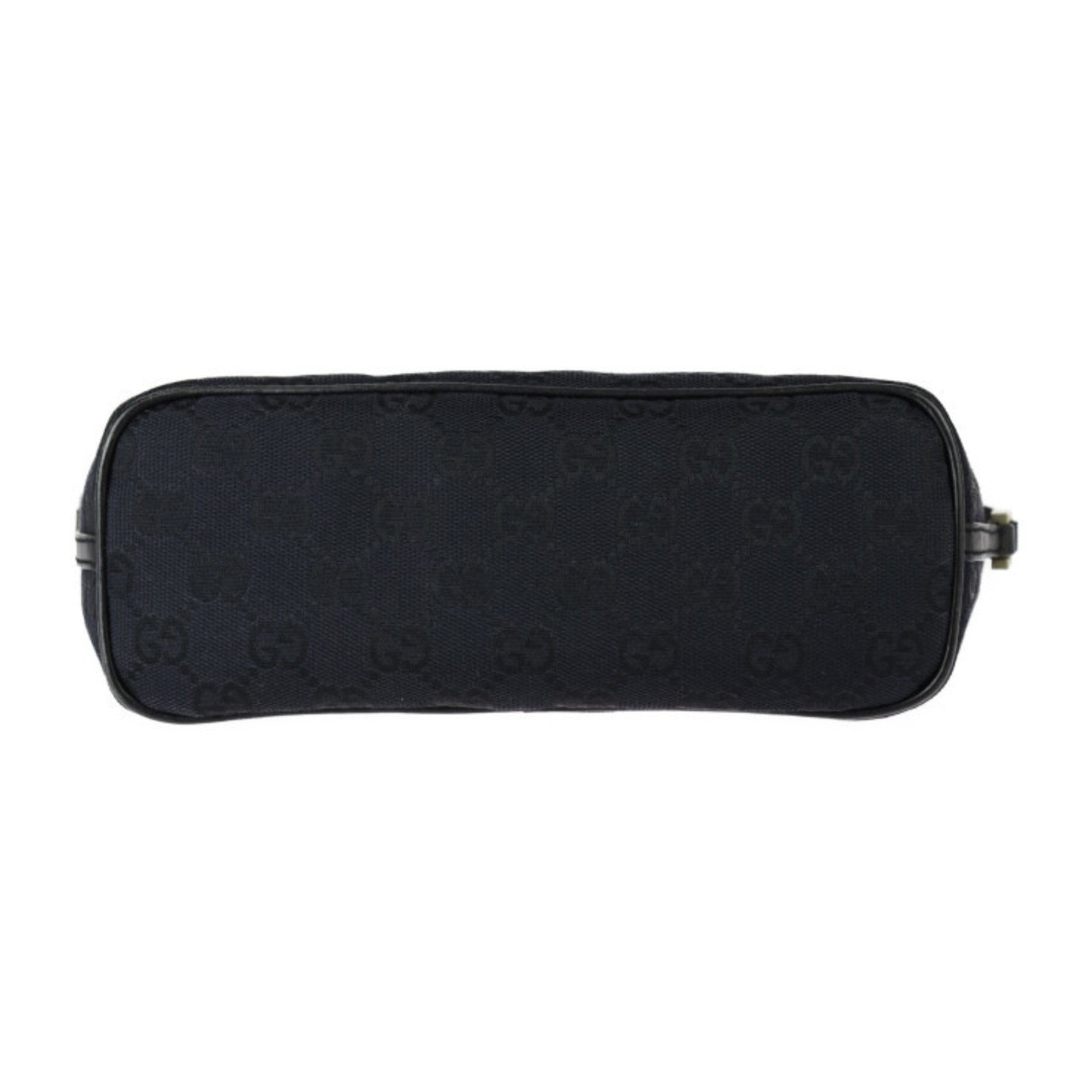 Gucci Black Canvas Leather Handbag (Pre-Owned)