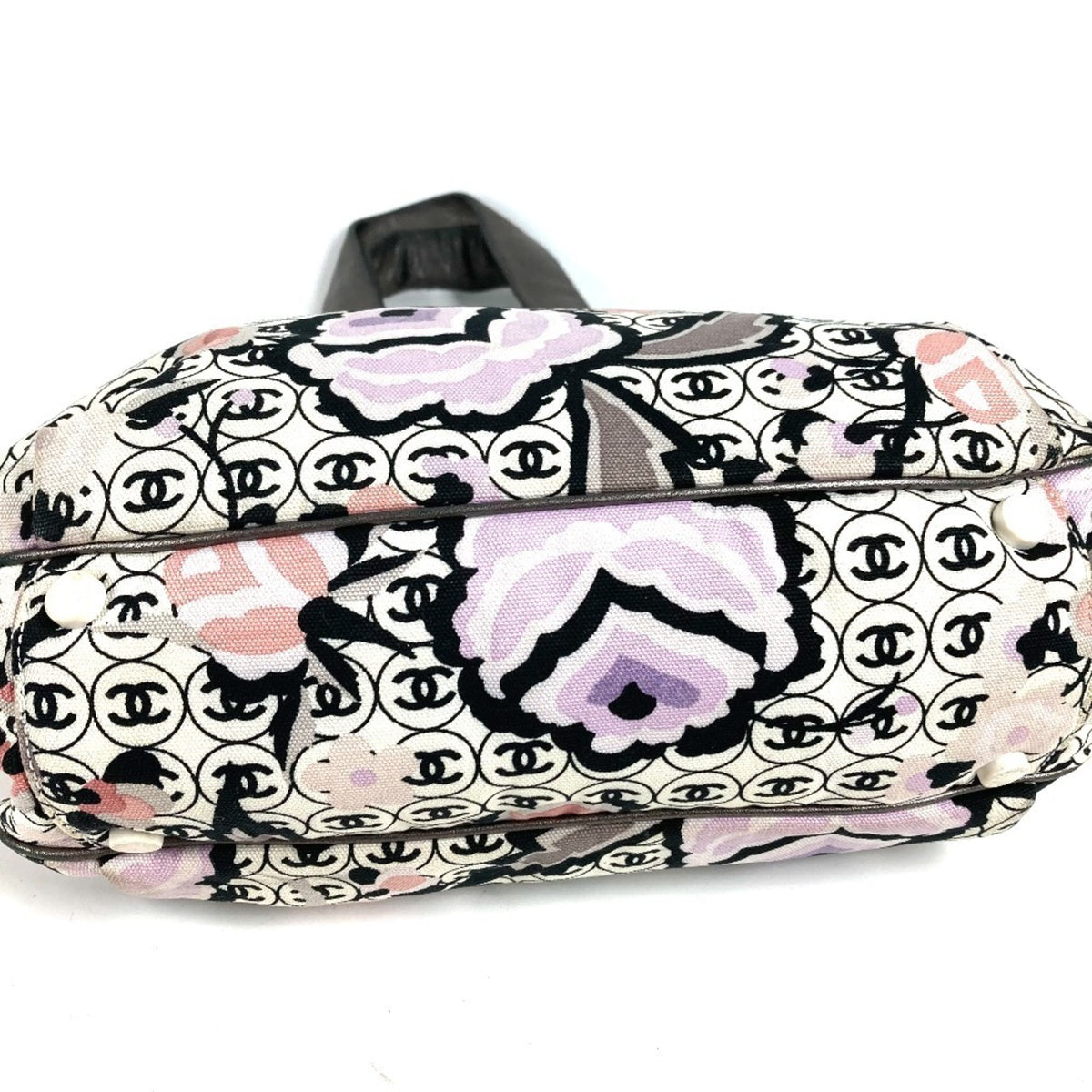 Chanel Multi-Color Leather Shoulder Bag Tote Bag (Pre-Owned)