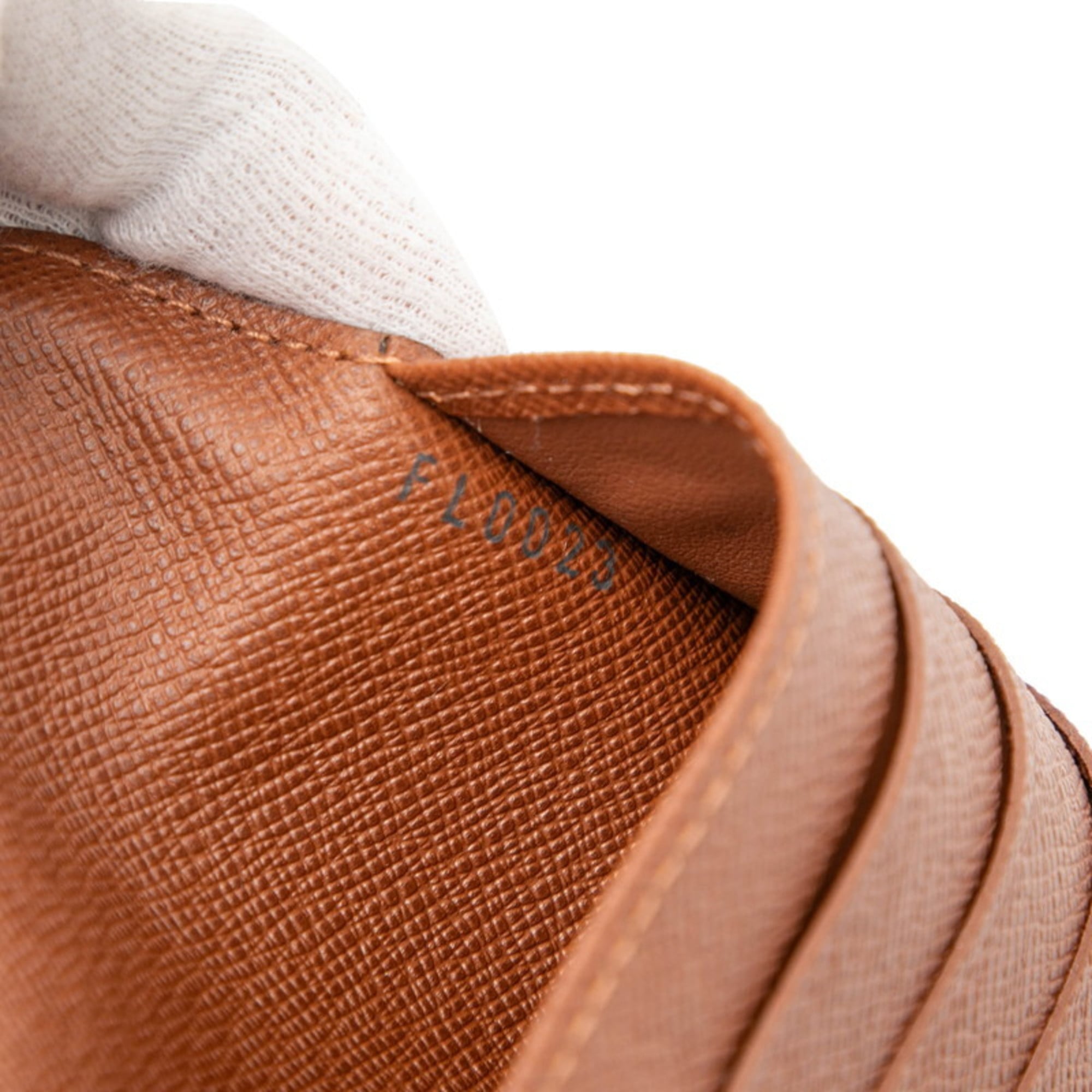 Louis Vuitton Brown Pvc Leather Long Wallet (Tri-Fold) (Pre-Owned)