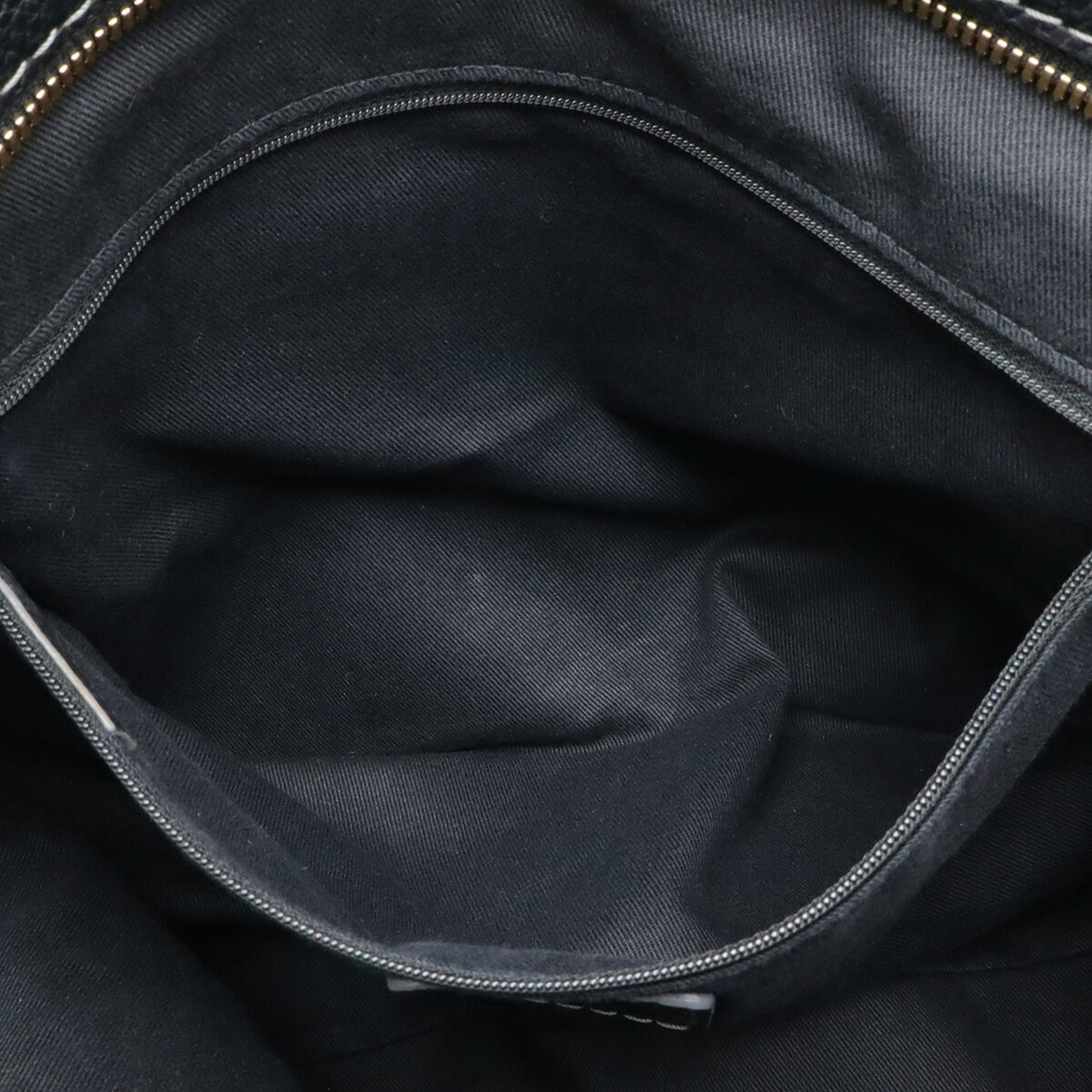 Loewe Black Nylon Canvas Leather Shoulder Bag Tote Bag (Pre-Owned)