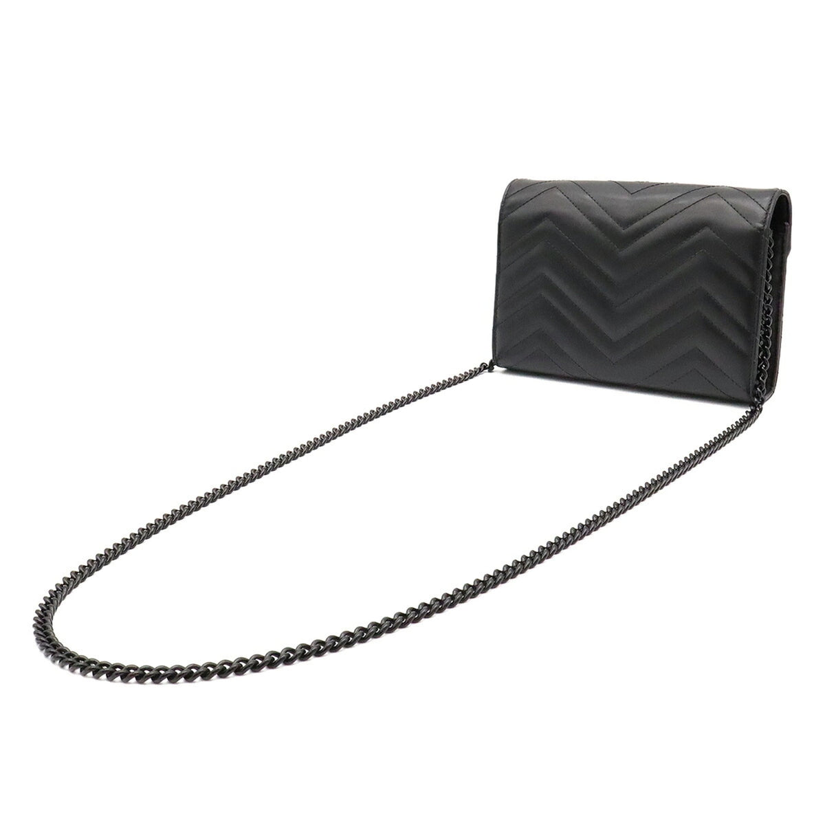 Gucci Black Quilting Clutch Bag Shoulder Bag (Pre-Owned)