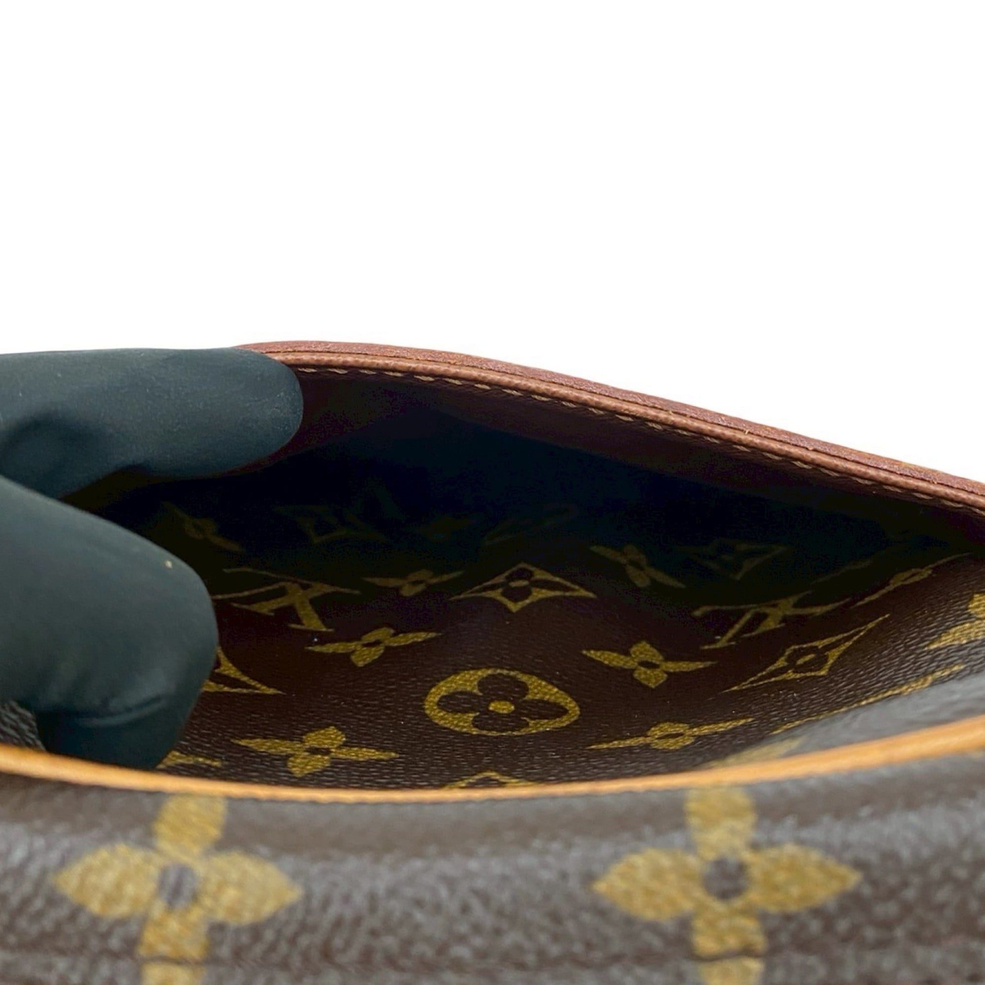 Louis Vuitton Brown Pvc Leather Pochette Shoulder Bag (Pre-Owned)