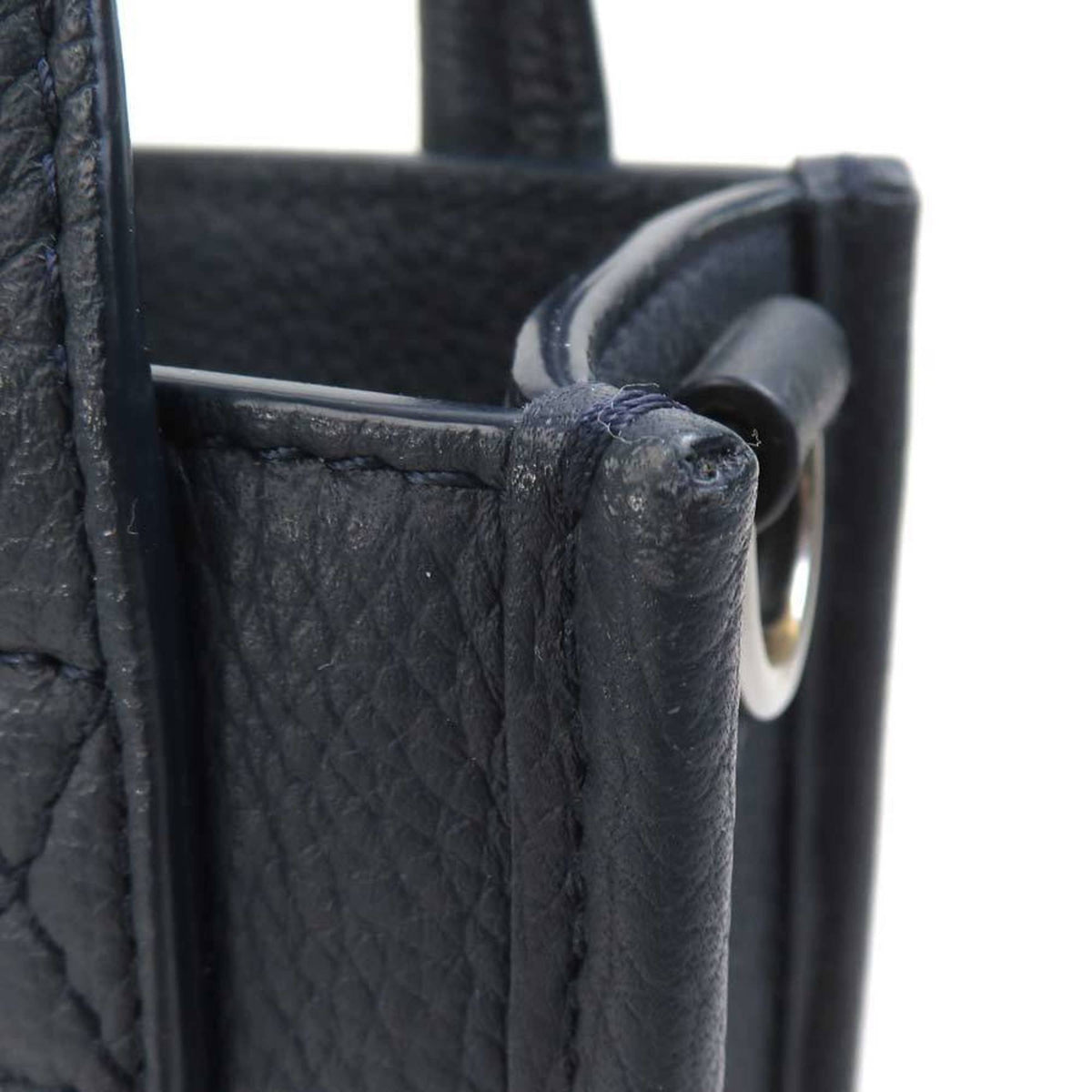 Christian Dior Navy Leather Shoulder Bag (Pre-Owned)