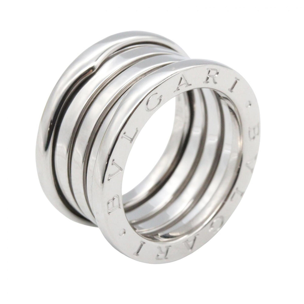 Bvlgari Silver White Gold (18K) Band Ring (Pre-Owned)