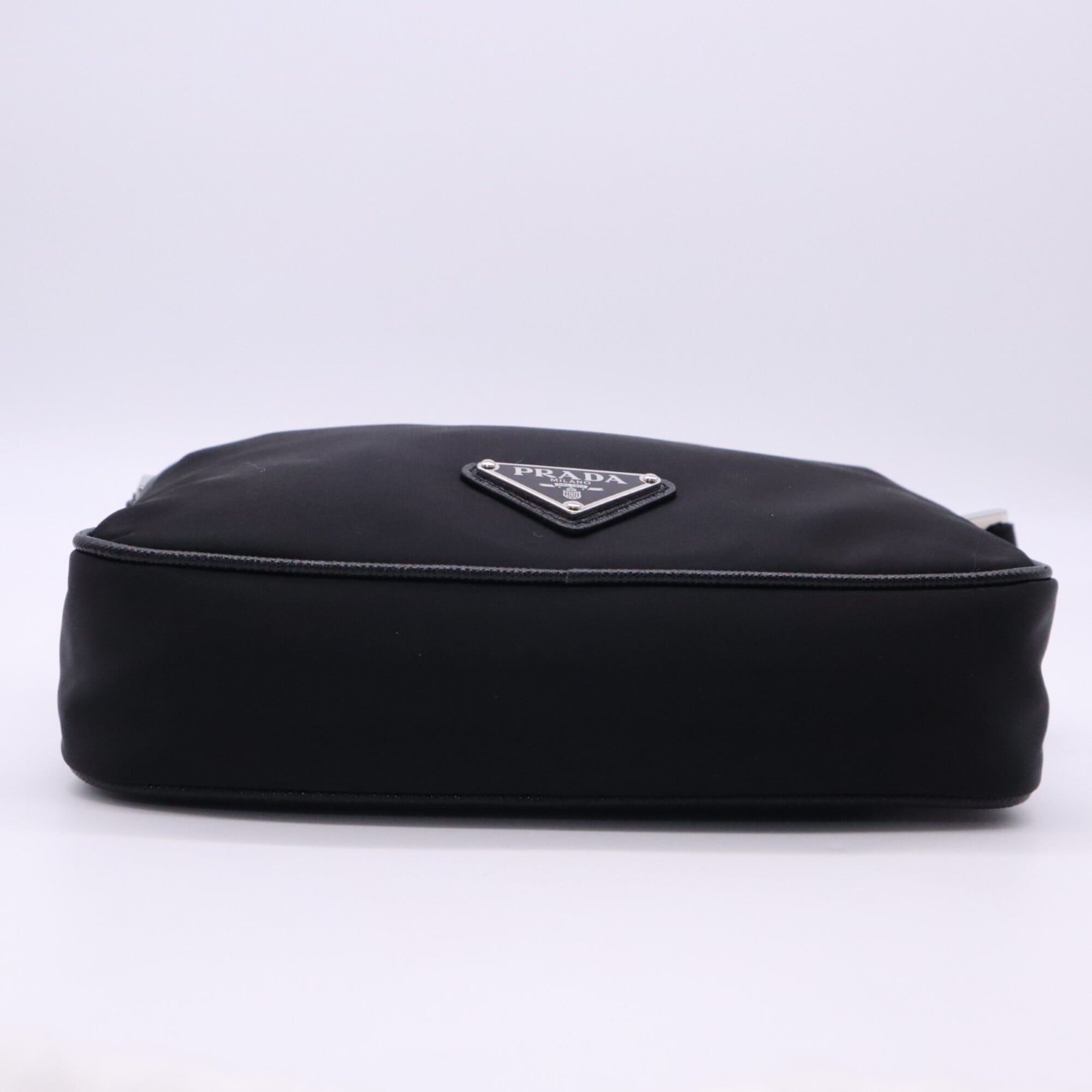 Prada Saffiano Black Nero Nylon Saffiano Shoulder Bag (Pre-Owned)