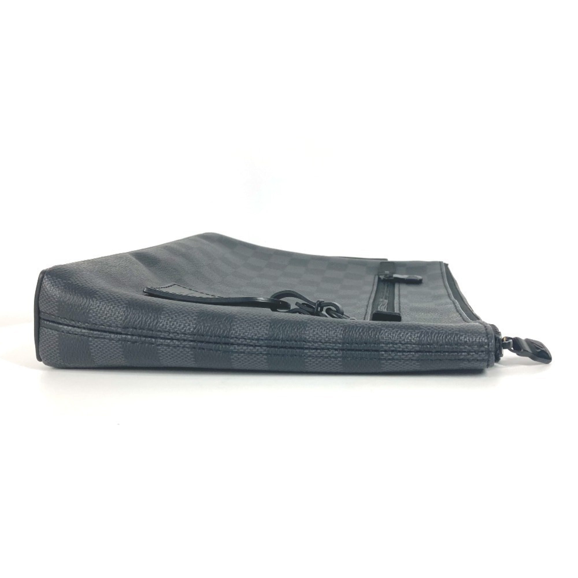 Louis Vuitton Black Damier Graphite Clutch Bag Pouch (Pre-Owned)