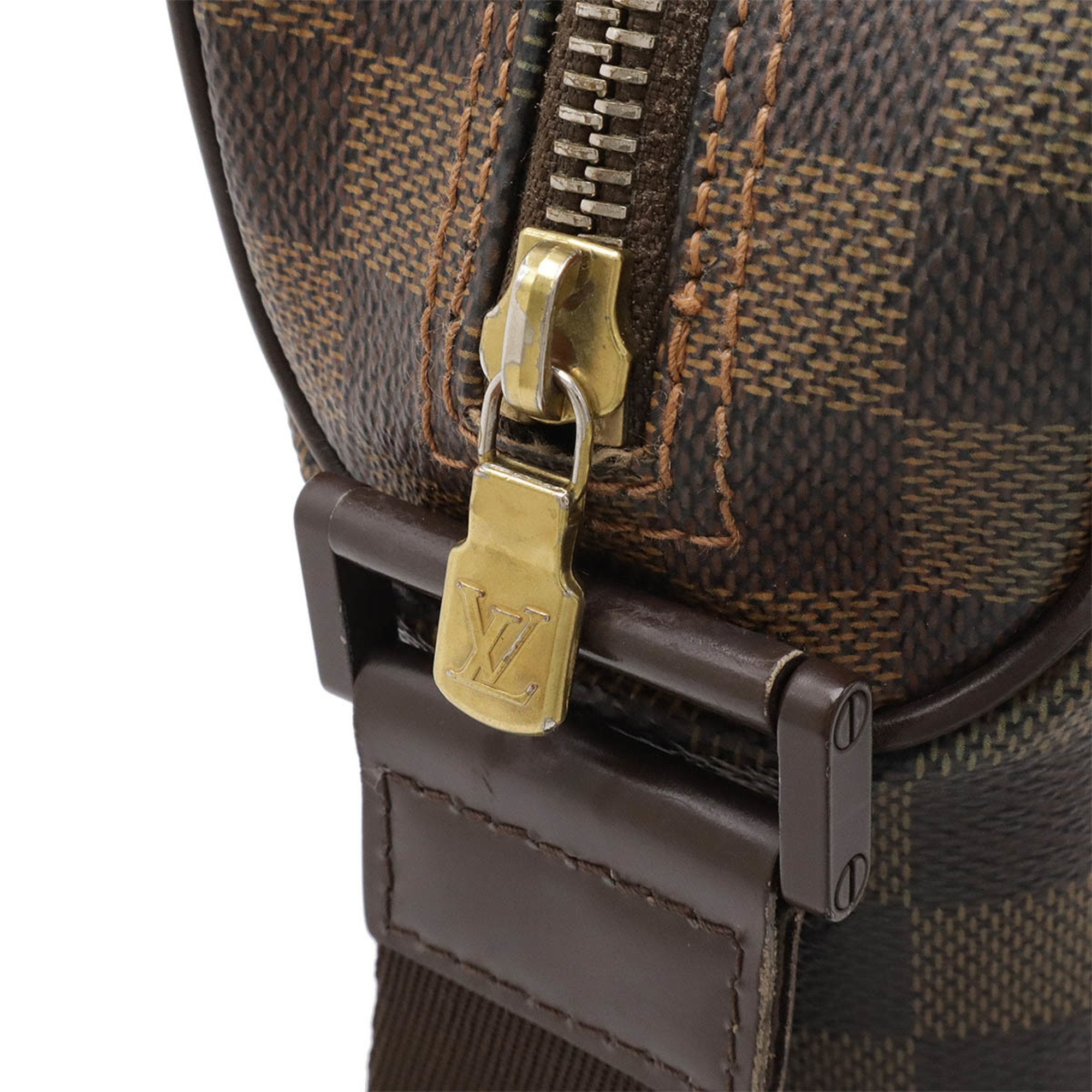 Louis Vuitton Brown Damier Canvas Pvc Pochette Shoulder Bag (Pre-Owned)