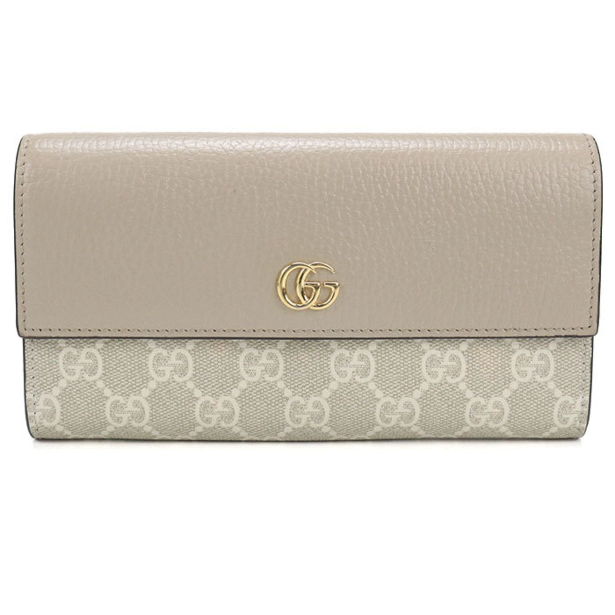 Gucci Beige Gg Supreme Long Wallet (Bi-Fold) (Pre-Owned)