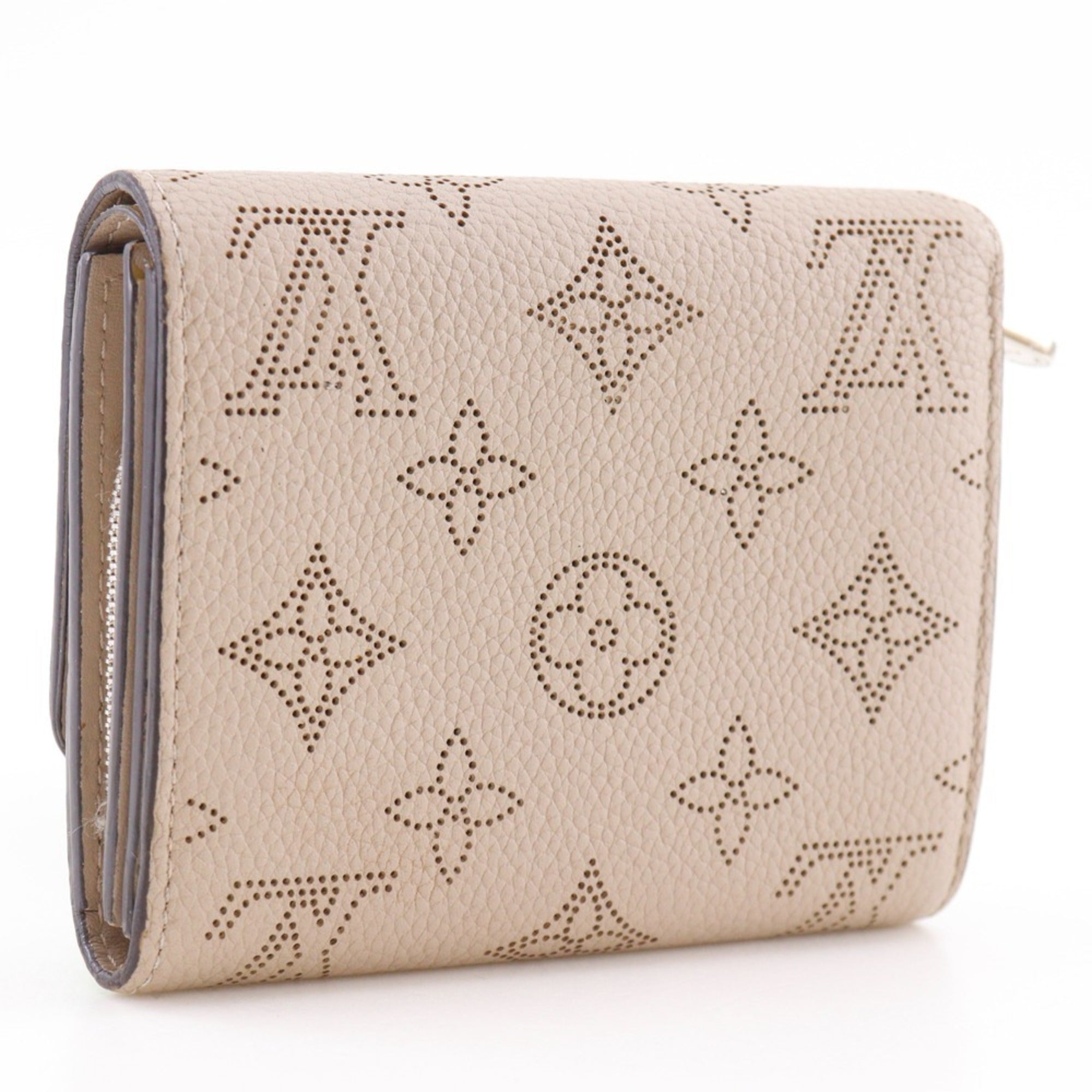 Louis Vuitton Gray Iris Mahina Leather Wallet (Bi-Fold) (Pre-Owned)