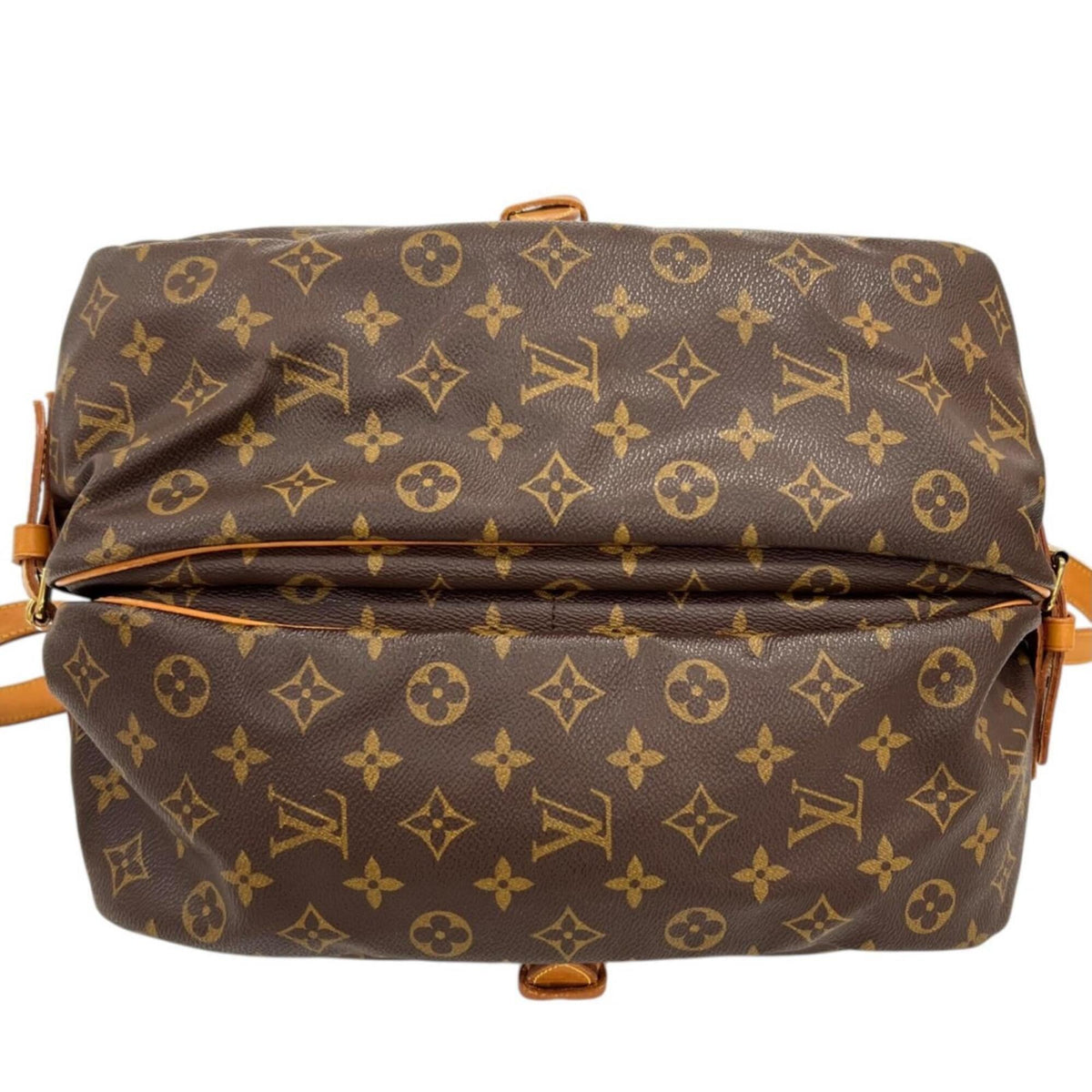 Louis Vuitton Brown Monogram Leather Shoulder Bag (Pre-Owned)