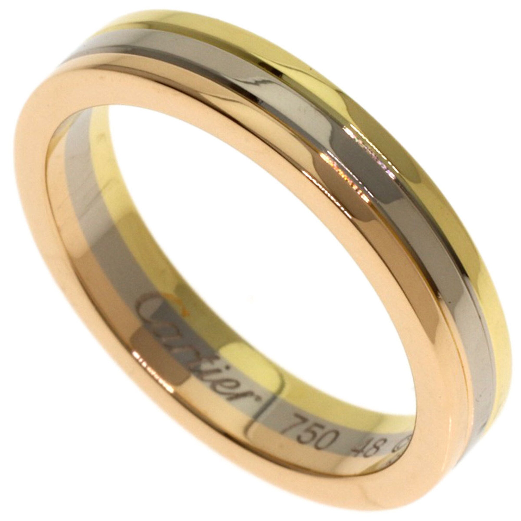 Cartier Yellow Gold (18K) Pink Gold (18K) White Gold (18K) Band Ring (Pre-Owned)