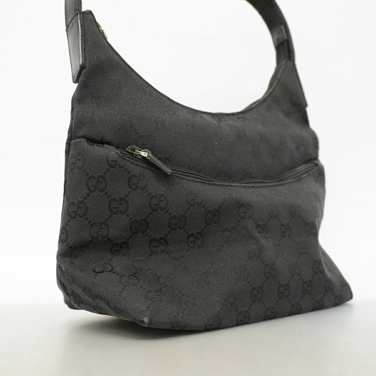 Gucci Black Canvas Shoulder Bag (Pre-Owned)