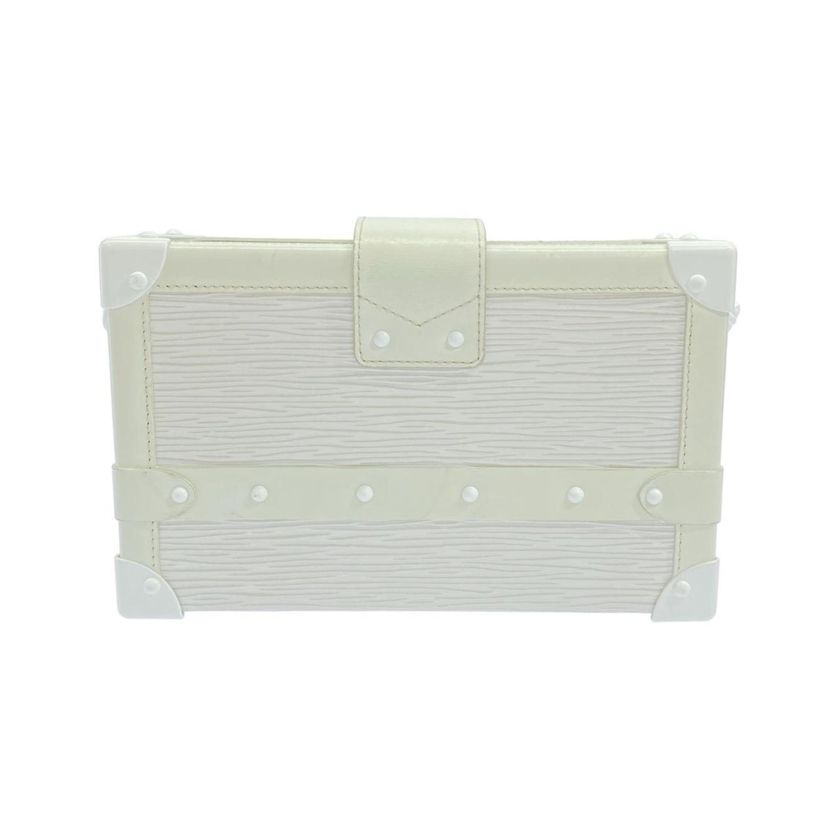 Louis Vuitton White Leather Shoulder Bag (Pre-Owned)