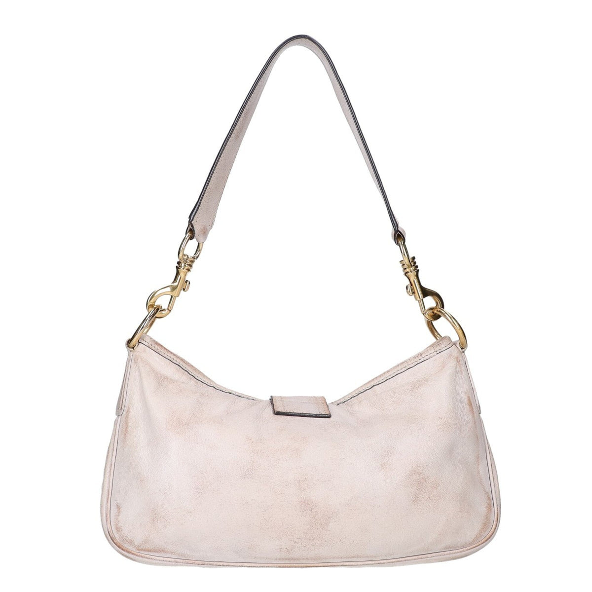 Miu Miu Ivory Leather Shoulder Bag (Pre-Owned)