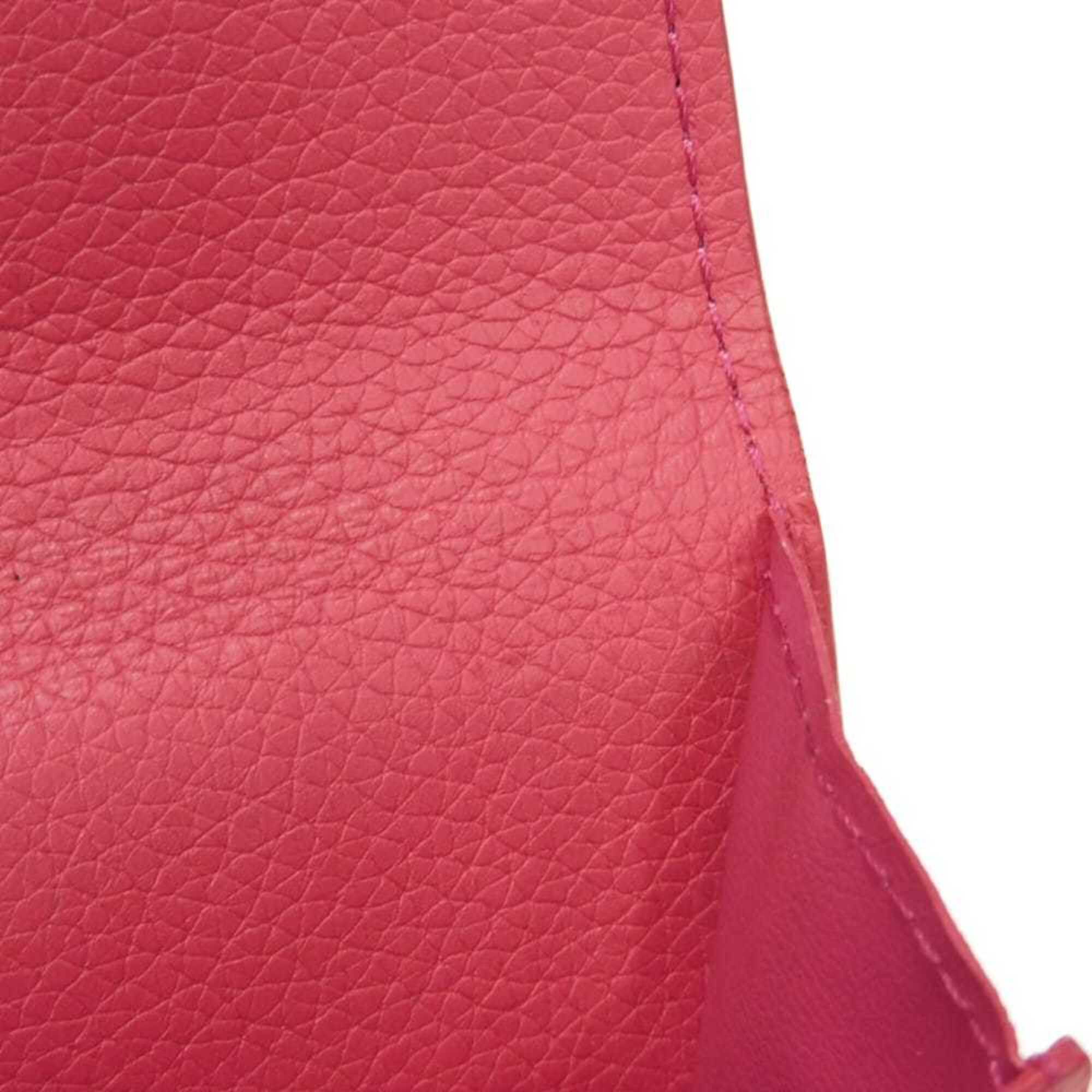 Louis Vuitton Pink Leather Wallet (Tri-Fold) (Pre-Owned)