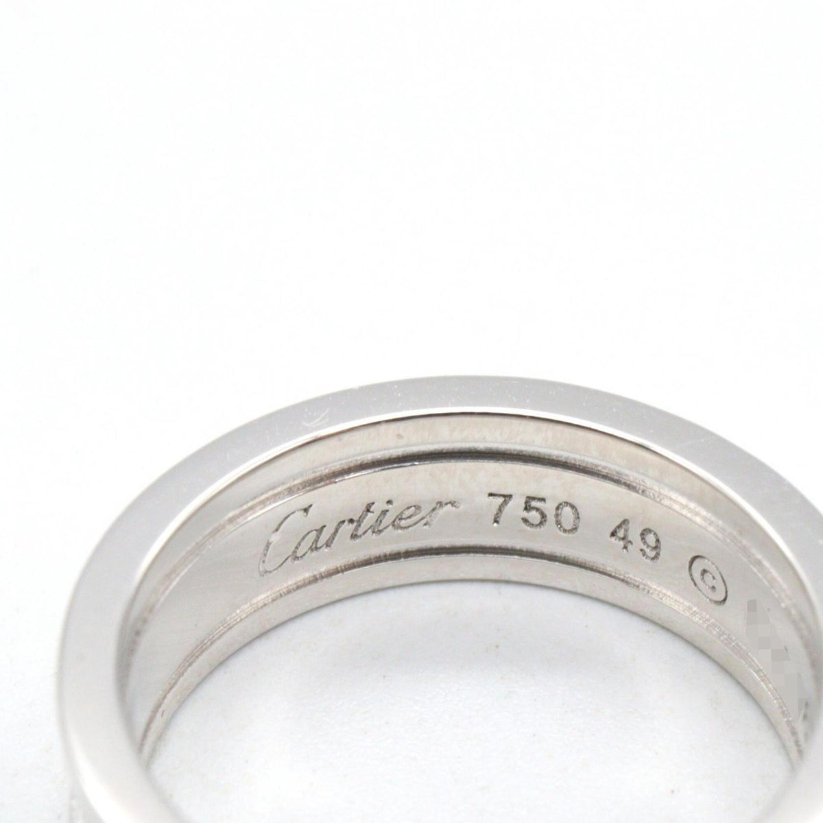 Cartier Silver White Gold (18K) Band Ring (Pre-Owned)