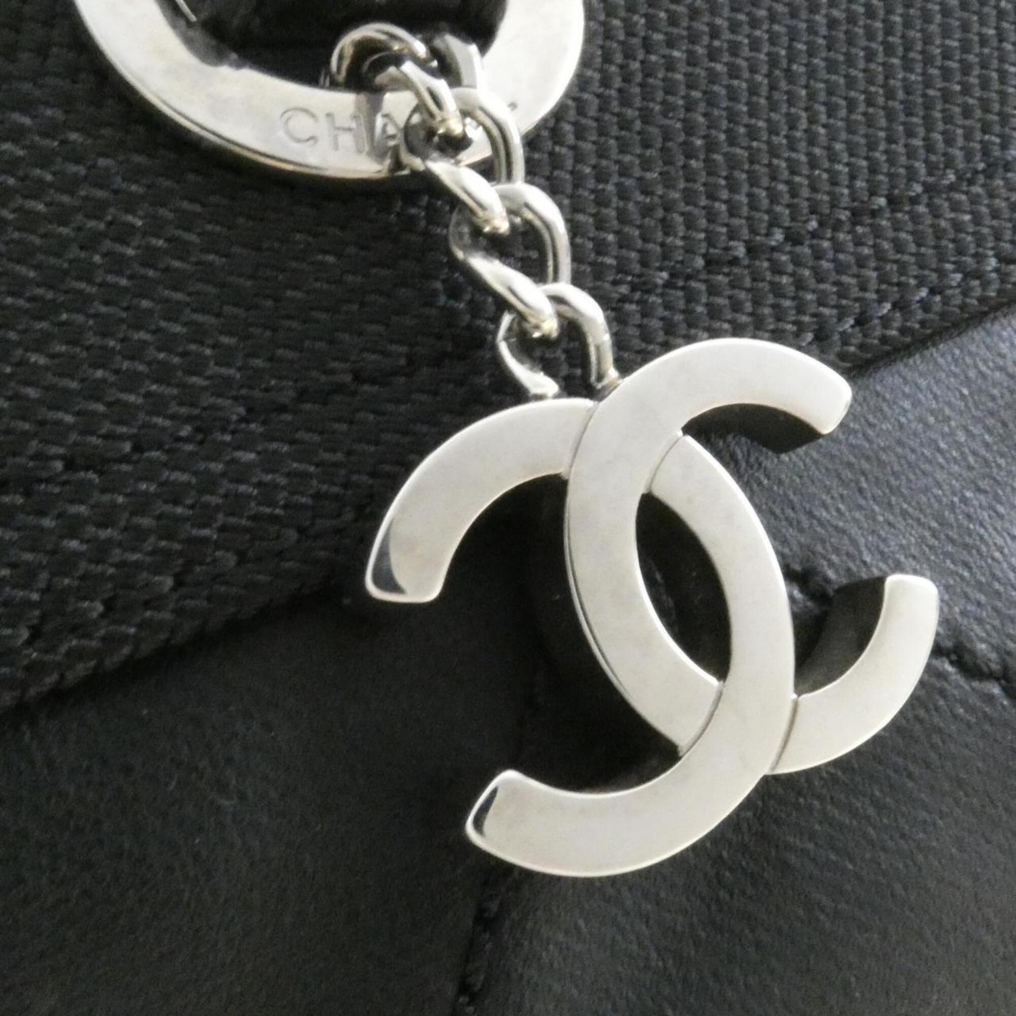 Chanel Black Canvas Handbag (Pre-Owned)