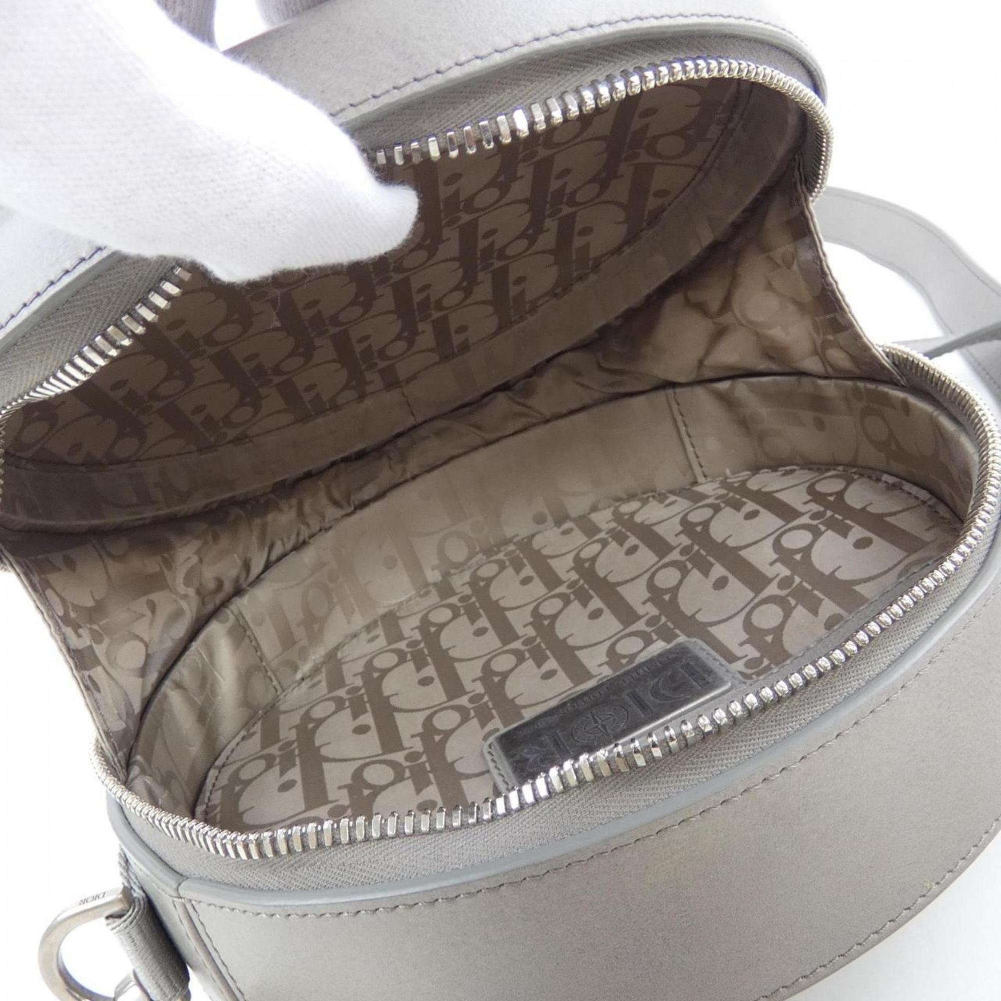 Christian Dior Gray Handbag Shoulder Bag (Pre-Owned)