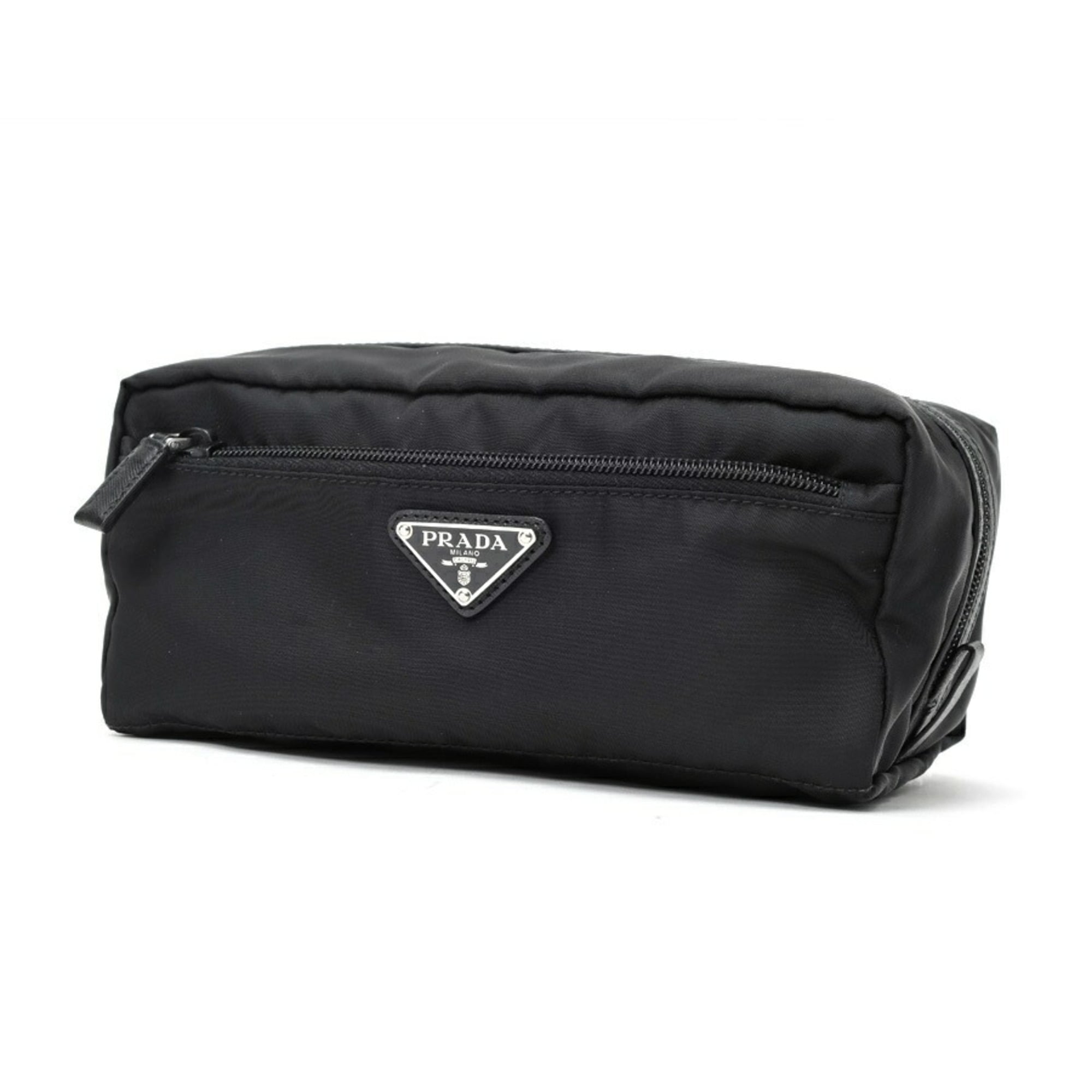 Prada Black Nylon Pouch Wash Bag (Pre-Owned)