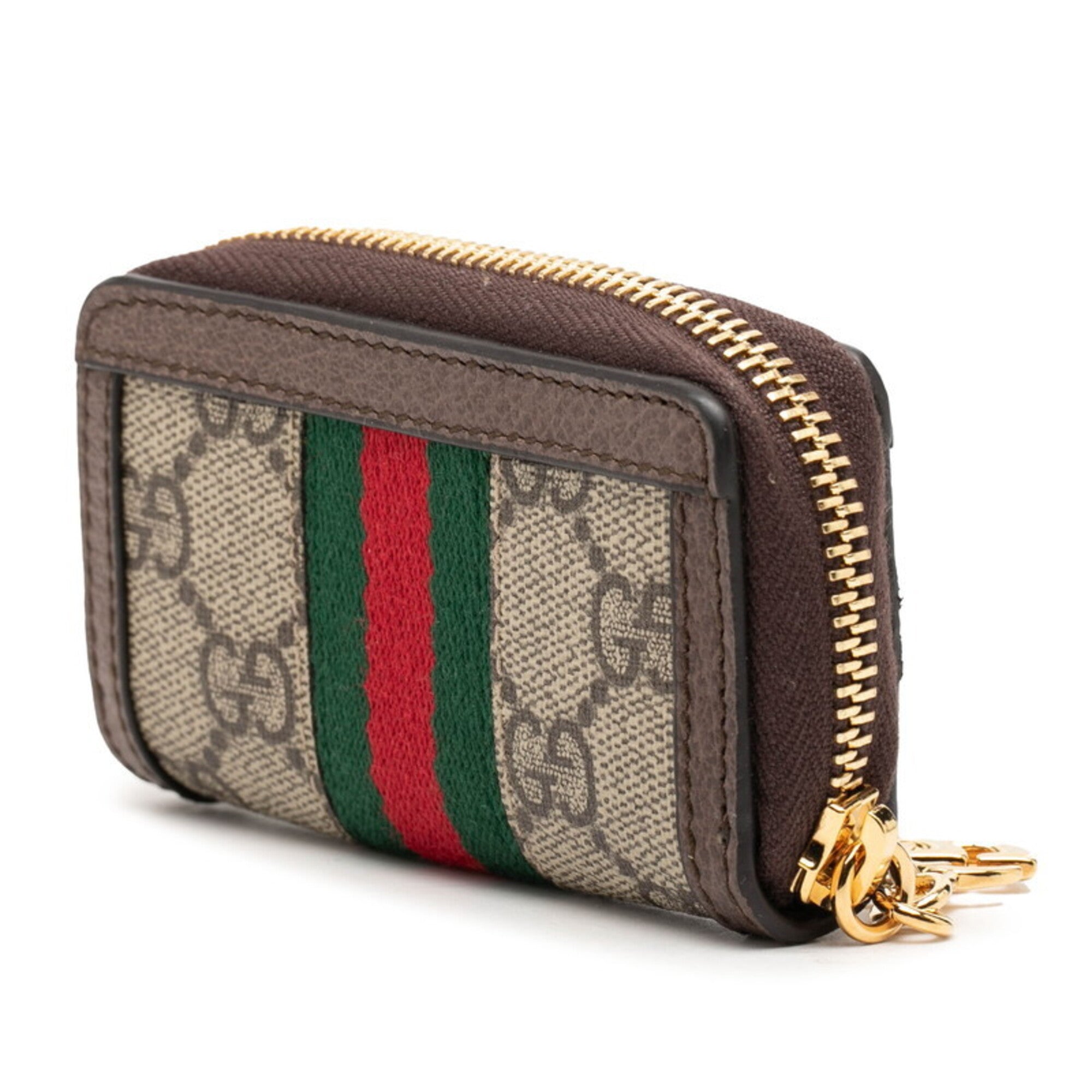 Gucci Beige Brown Pvc Leather Coin Purse/Coin Case (Pre-Owned)