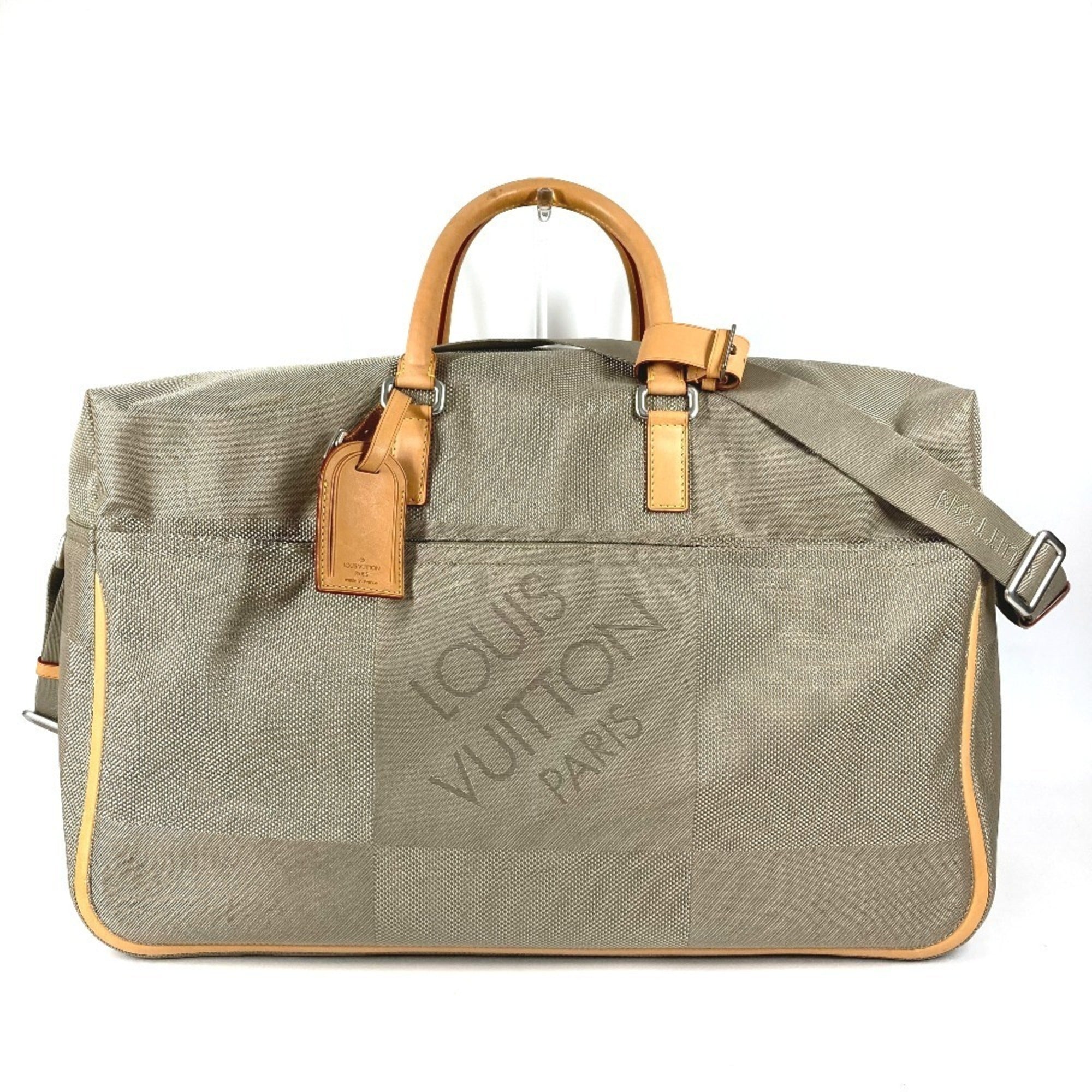 Louis Vuitton Beige Sable Damier Geant Canvas Boston Bag Shoulder Bag (Pre-Owned)