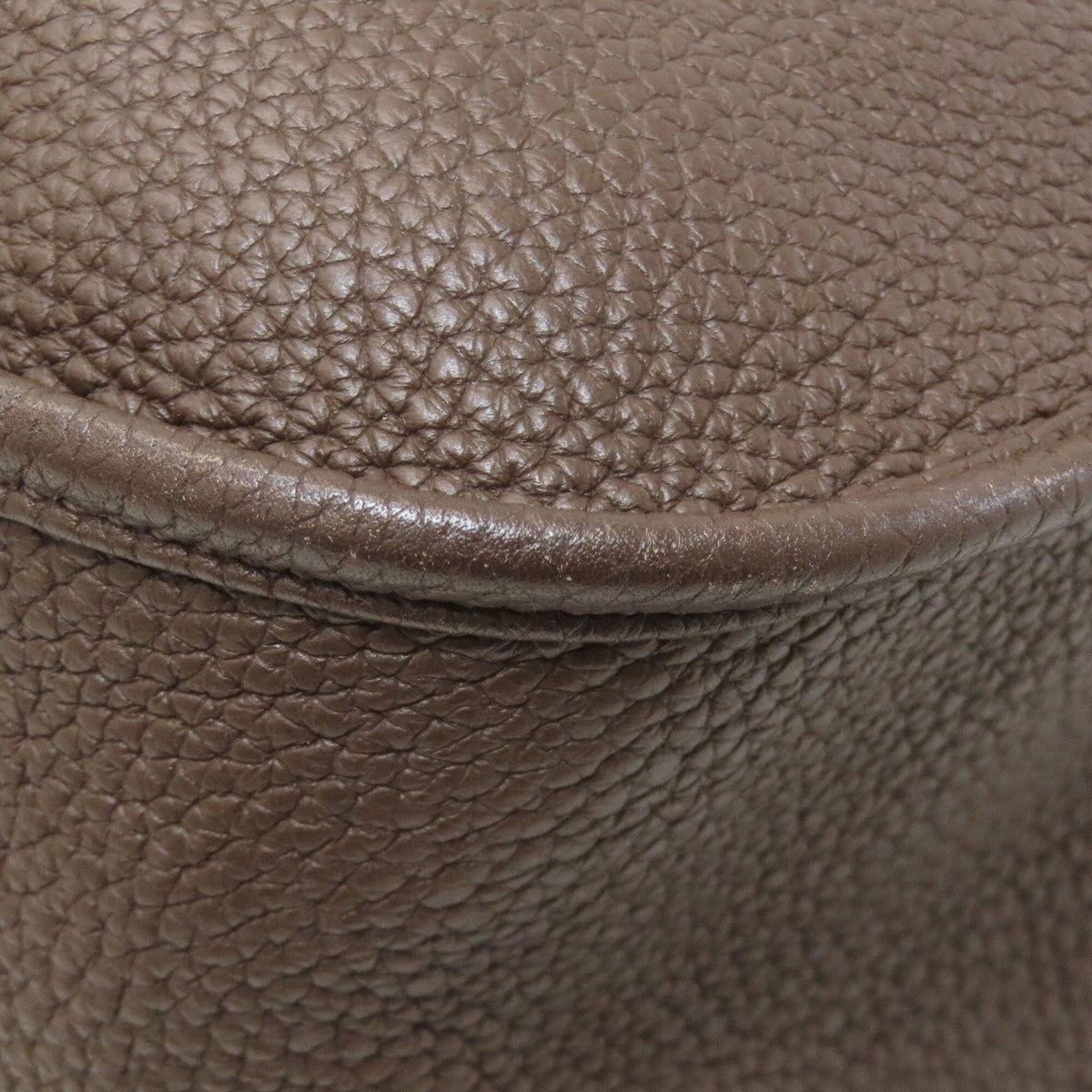 Hermes Dark Brown Taurillon Clemence Leather Shoulder Bag (Pre-Owned)