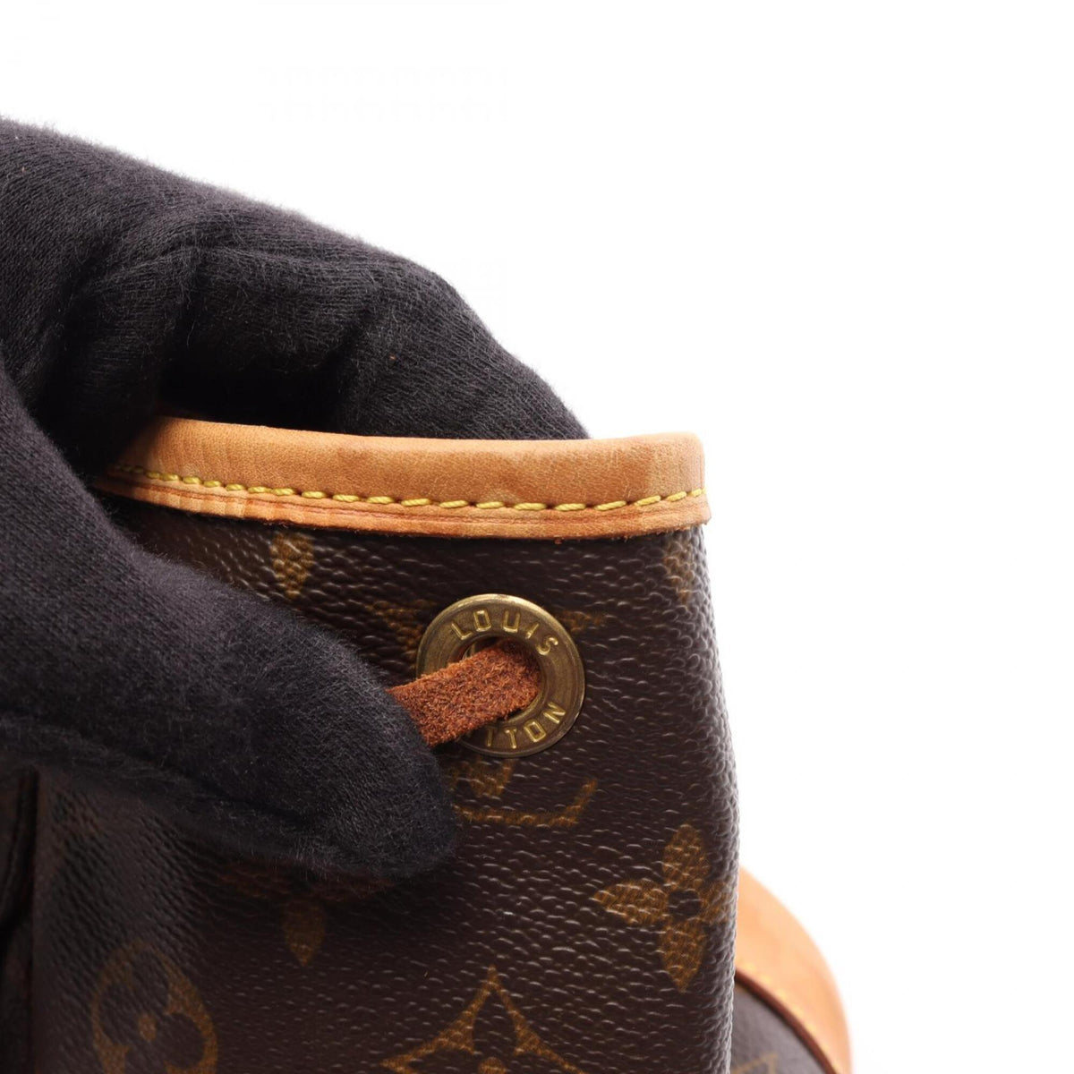 Louis Vuitton Brown Monogram Coated Canvas Leather Backpack Handbag (Pre-Owned)